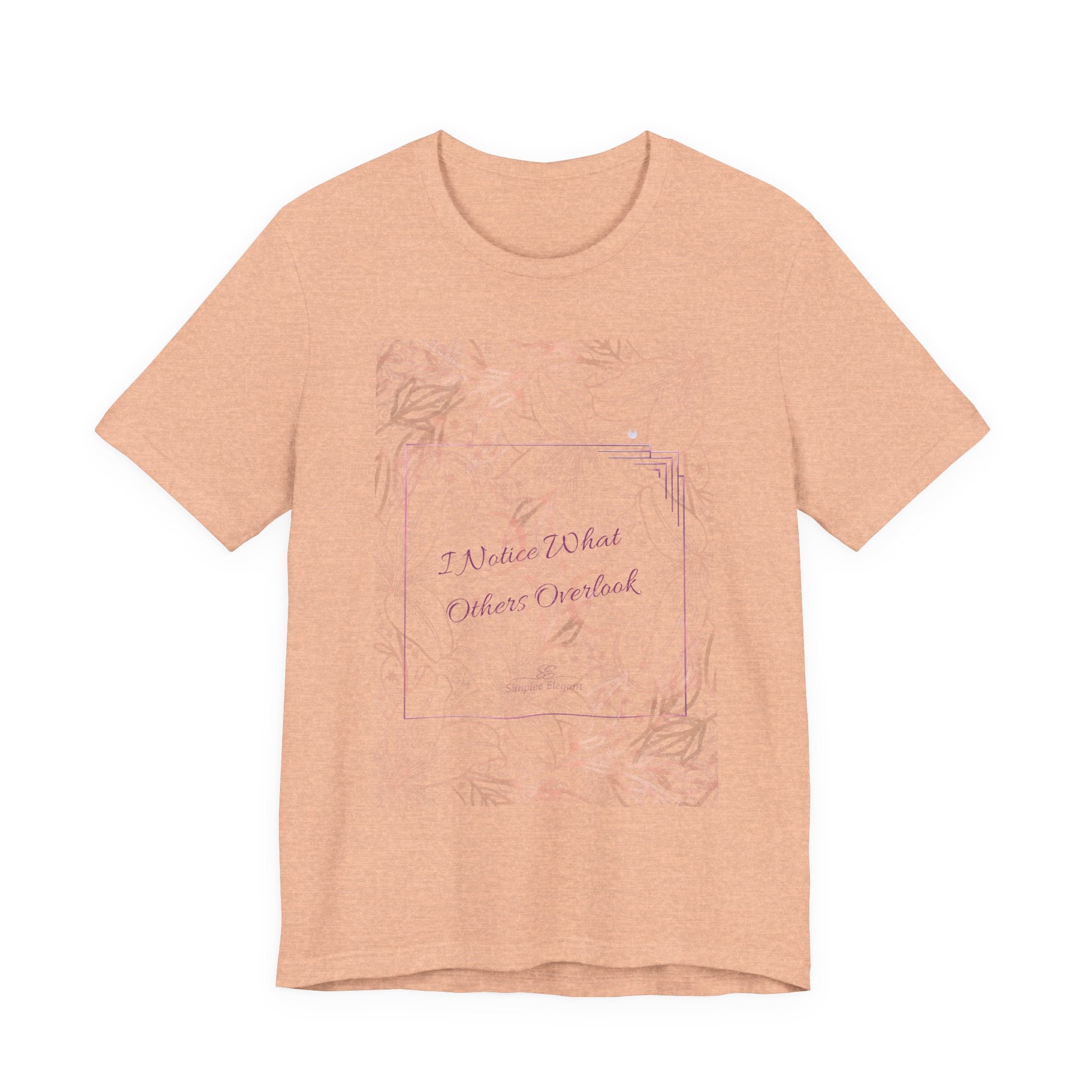 Simplee Elegant “Quiet Bloom” Watercolor Floral Tee — Soft Confidence Collection
