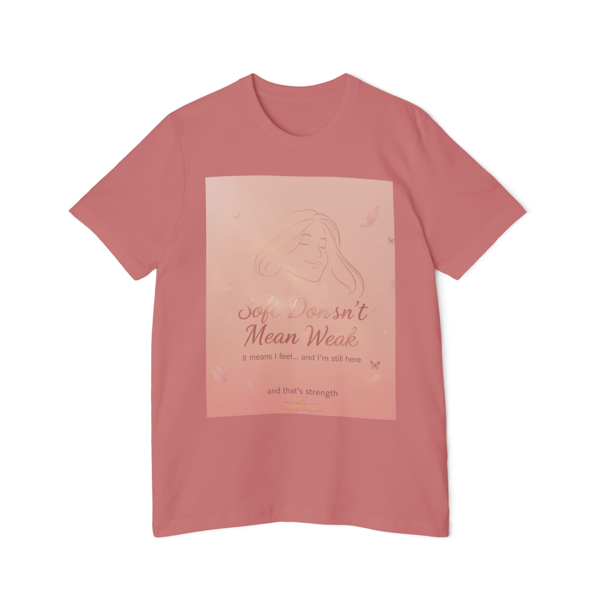 Soft Doesn’t Mean Weak – Trichotillomania Awareness Tee | BFRB Support Shirt | Mental Health Strength Top | Trich-Oh-Clock Collection