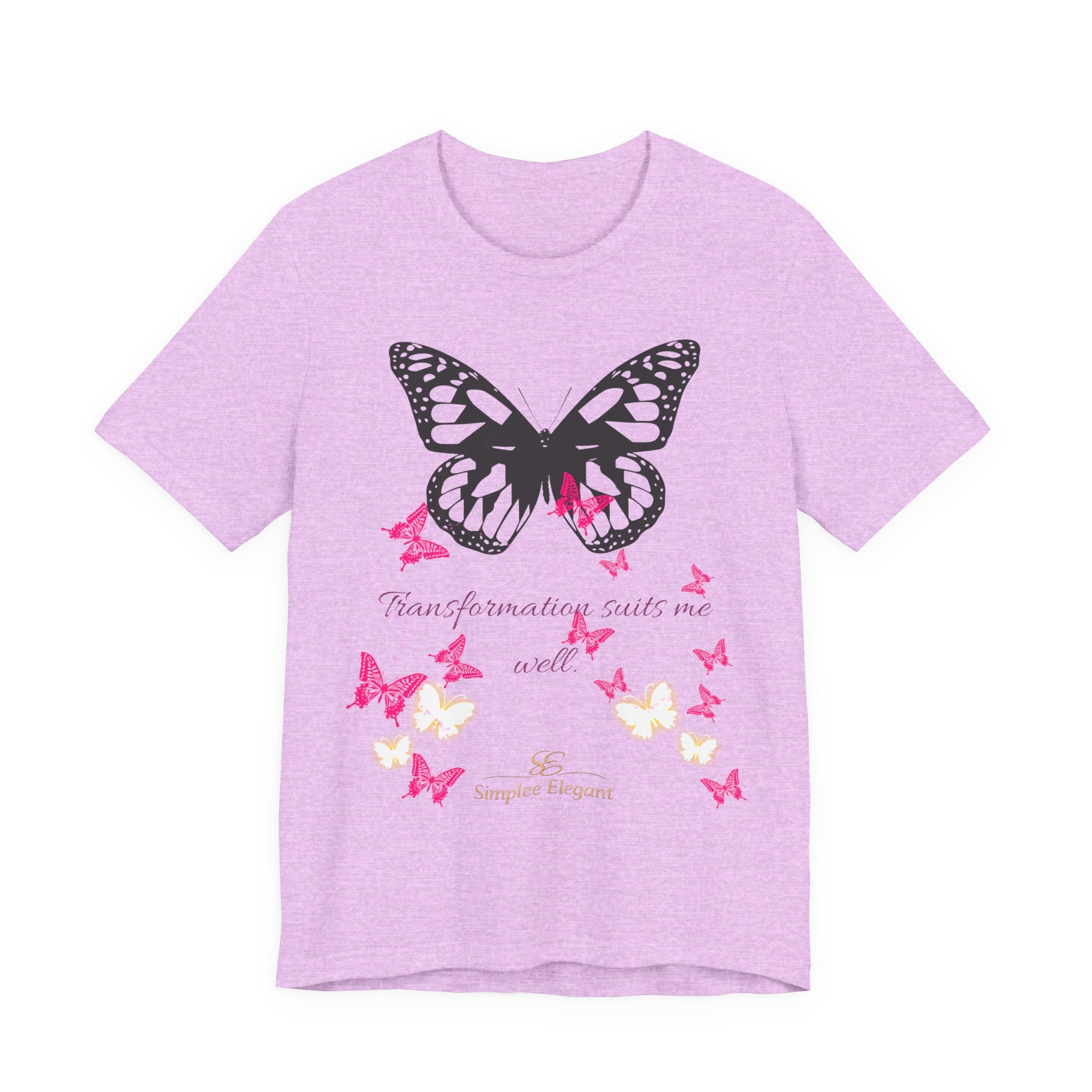 Simplee Elegant “Bloom in My Own Time” Butterfly Tee – Self-Love & Confidence Collection