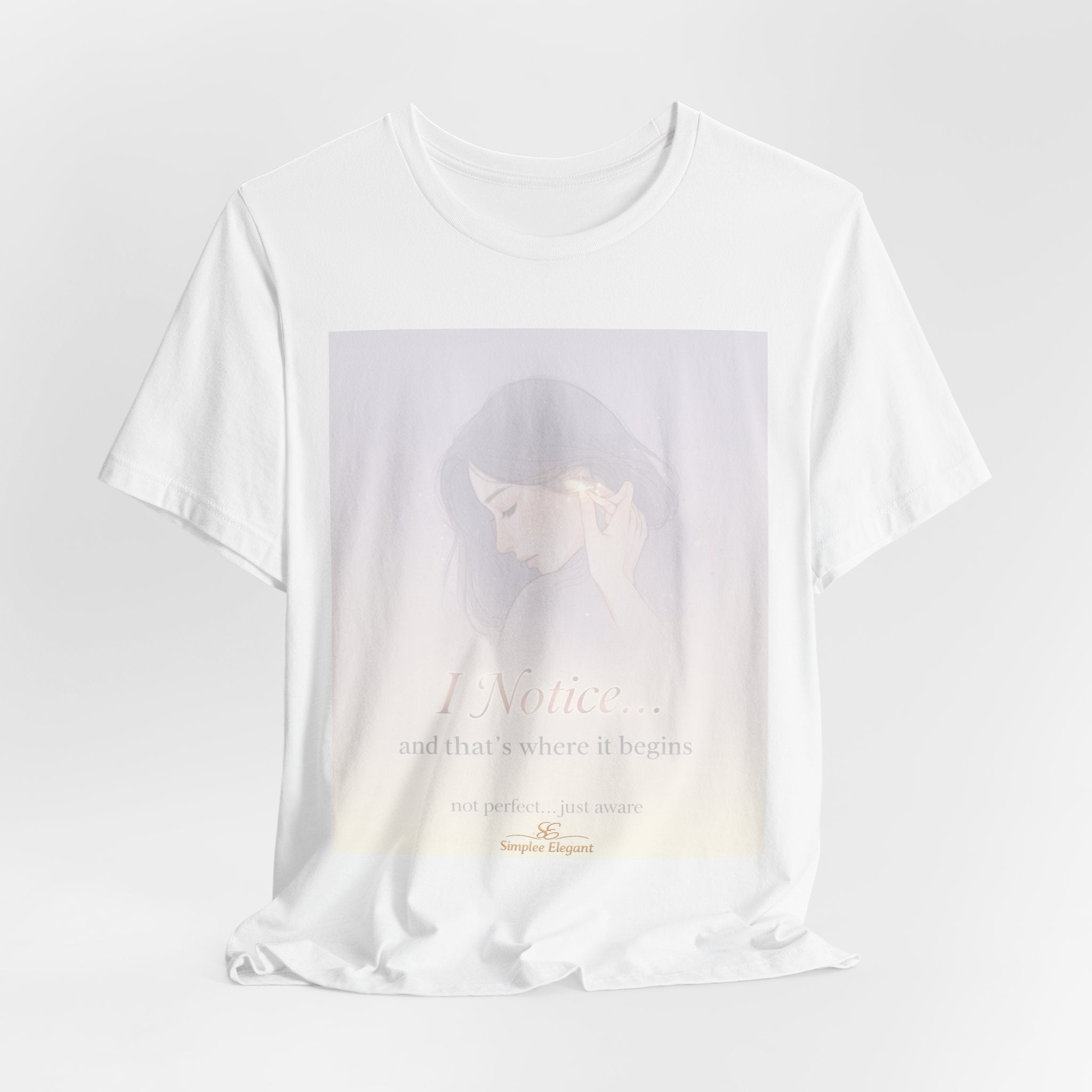 I Notice – Trichotillomania Awareness Tee | BFRB Mindfulness Shirt | Hair Pulling Awareness Top | Trich-Oh-Clock Collection