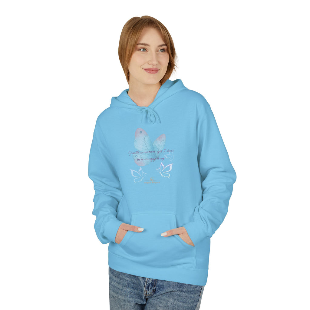 Hummingbird Watercolor Hoodie — 'Find Beauty in the Small Things' Lightweight Pullover