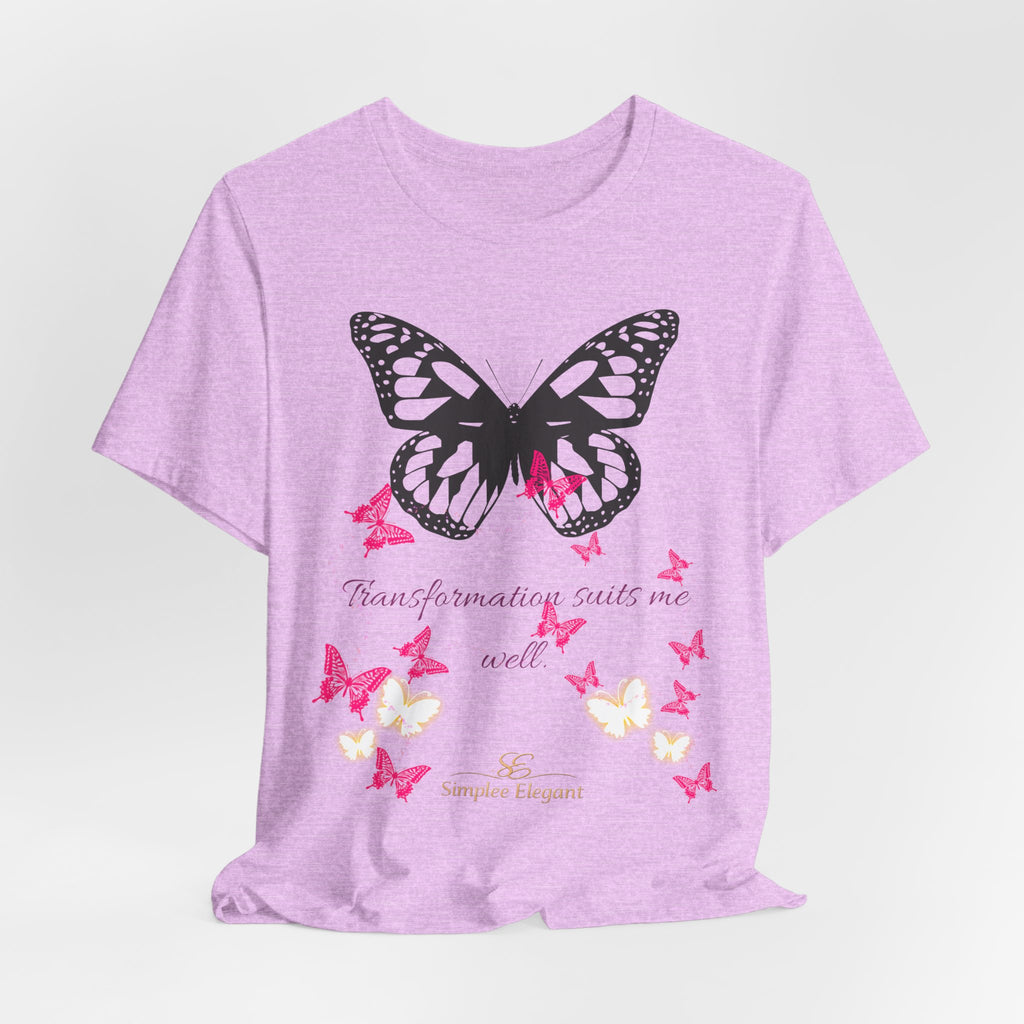 Simplee Elegant “Bloom in My Own Time” Butterfly Tee – Self-Love & Confidence Collection