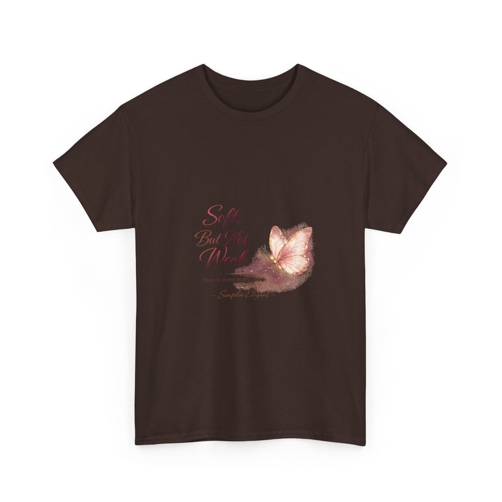 Soft But Not Weak Butterfly Shirt | Feminine Strength Inspirational Tee