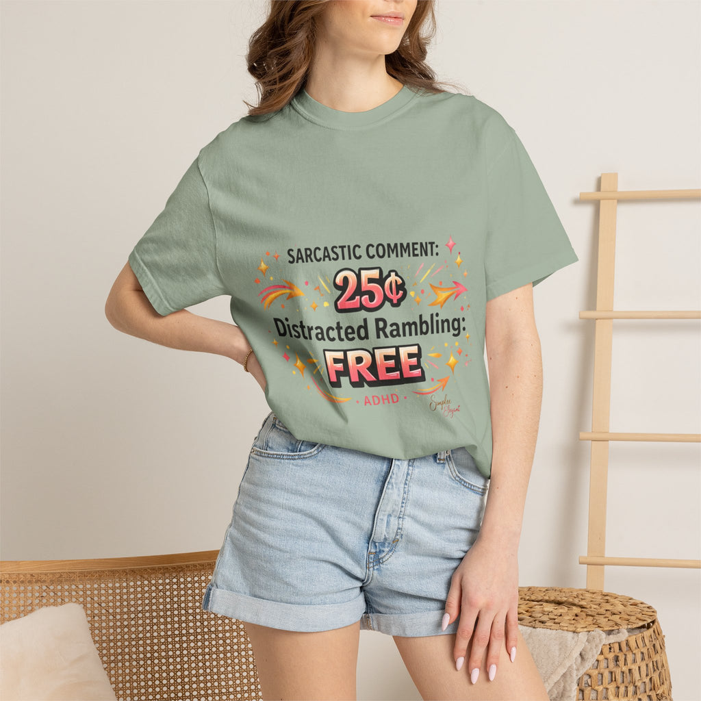 Simplee Elegant “Sarcastic Comment Loading” Tee – ADHD Humor Graphic Shirt