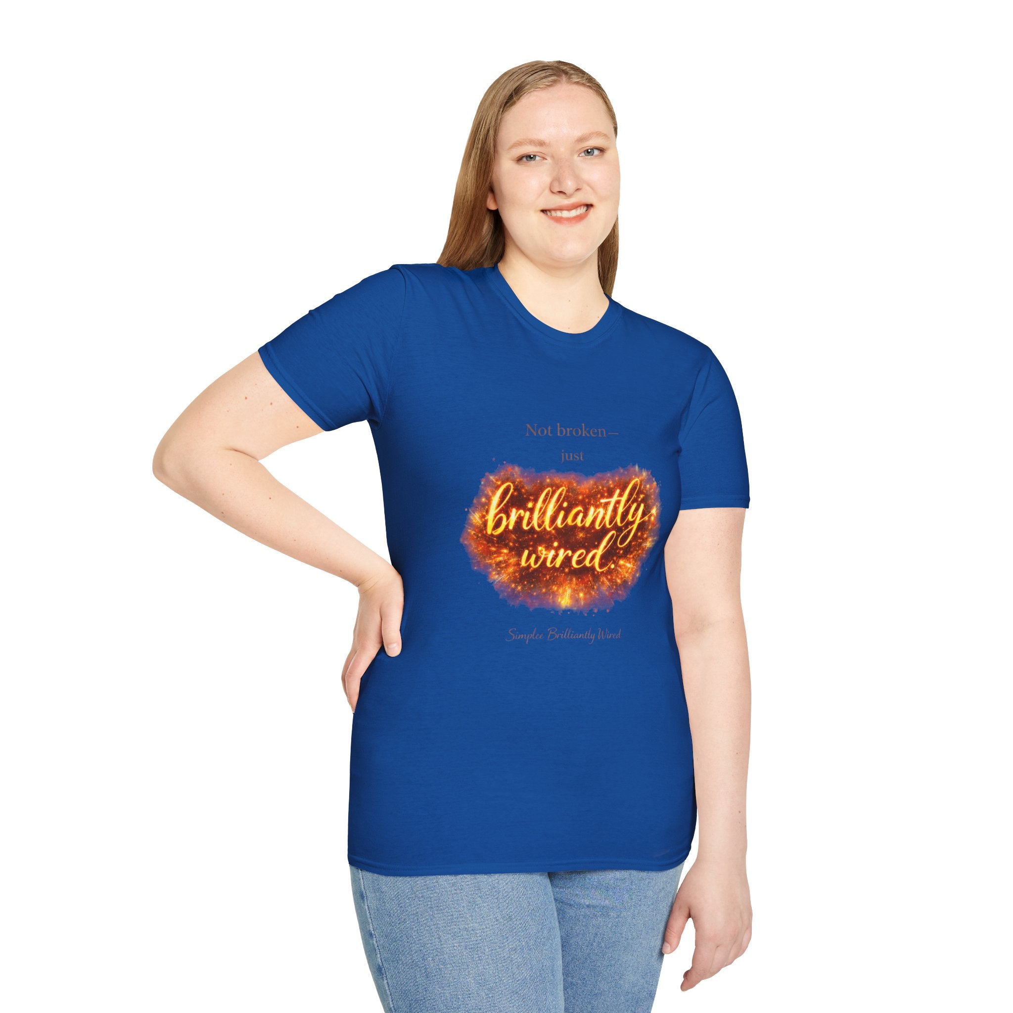 Simplee Elegant “Brilliantly Wired” Tee – Empowerment Graphic T-Shirt