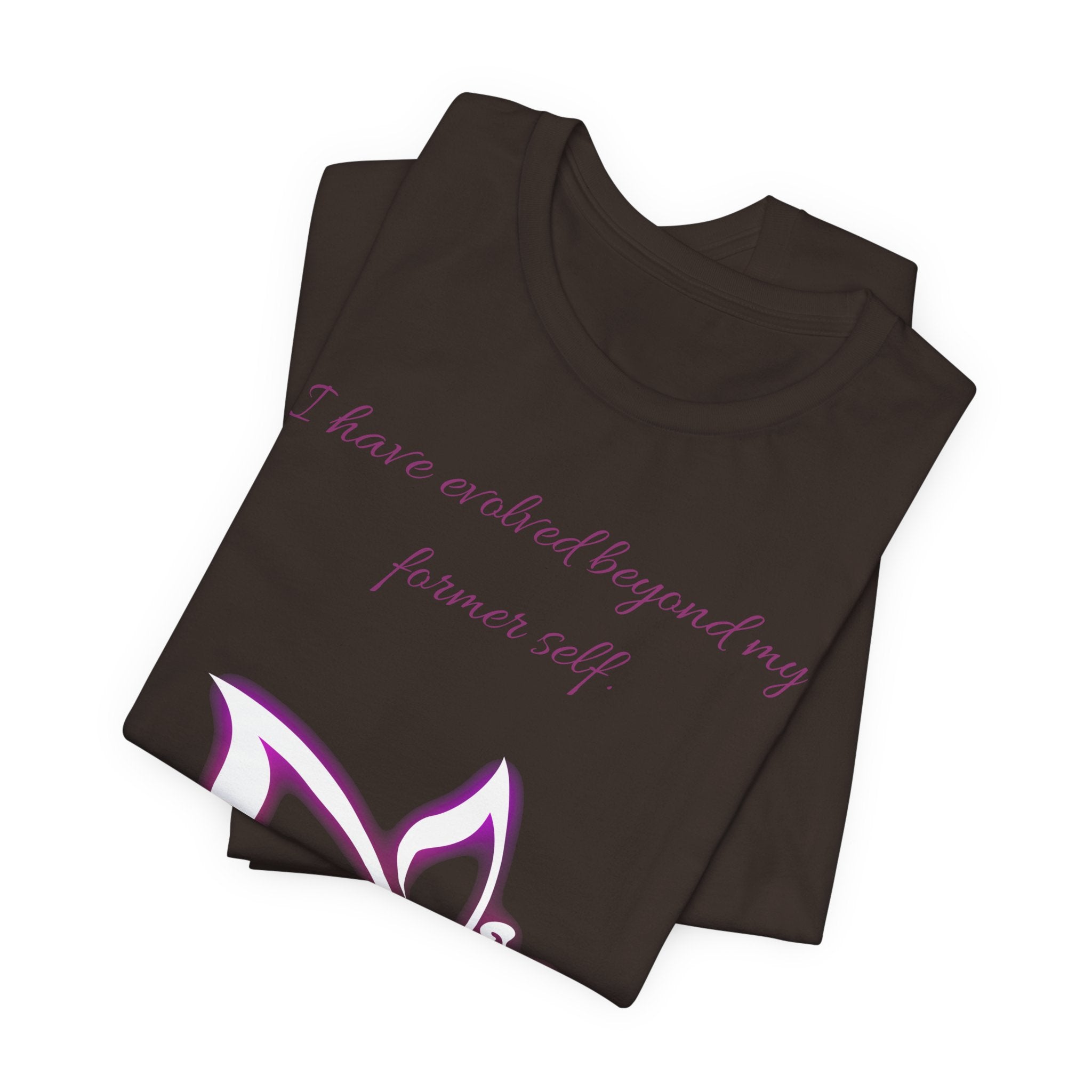 Simplee Elegant “Evolved Beyond My Former Self” Butterfly Tee – Glow Transformation Shirt