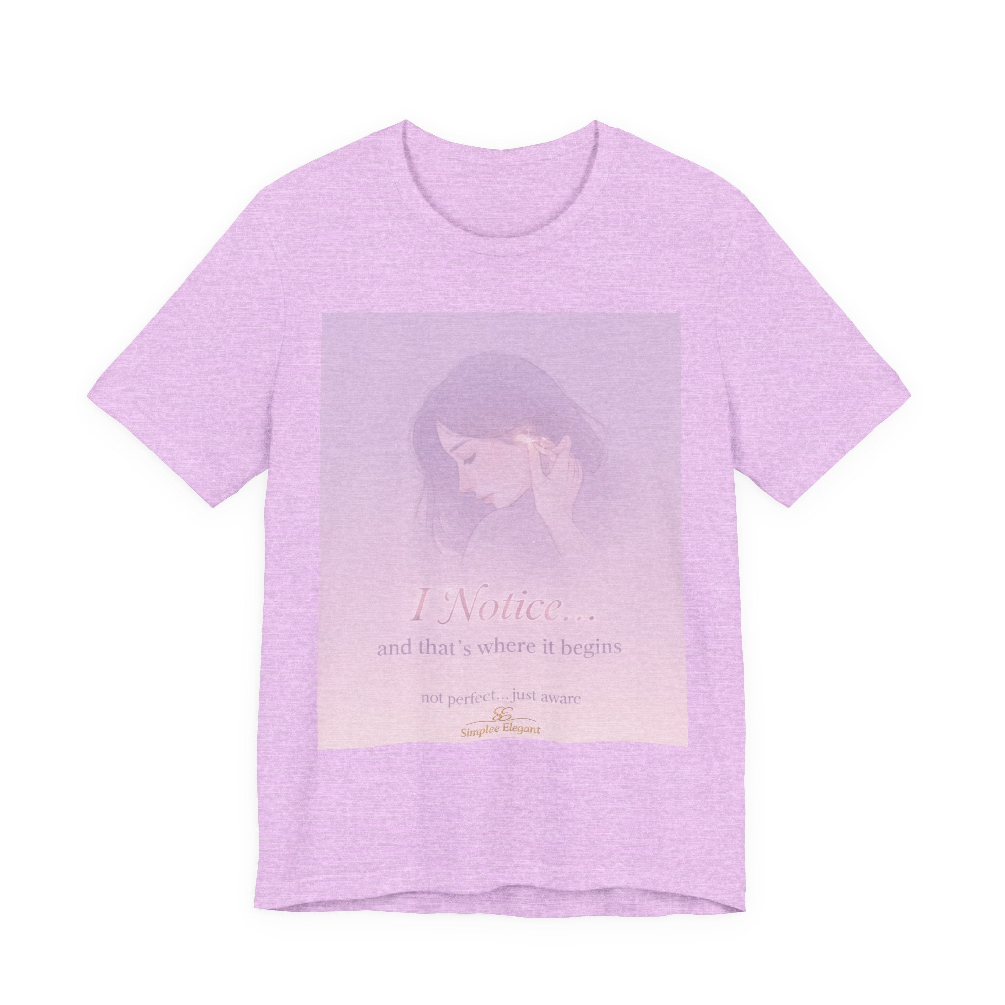 I Notice – Trichotillomania Awareness Tee | BFRB Mindfulness Shirt | Hair Pulling Awareness Top | Trich-Oh-Clock Collection
