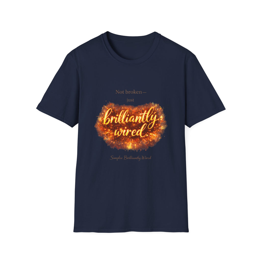 Simplee Elegant “Brilliantly Wired” Tee – Empowerment Graphic T-Shirt