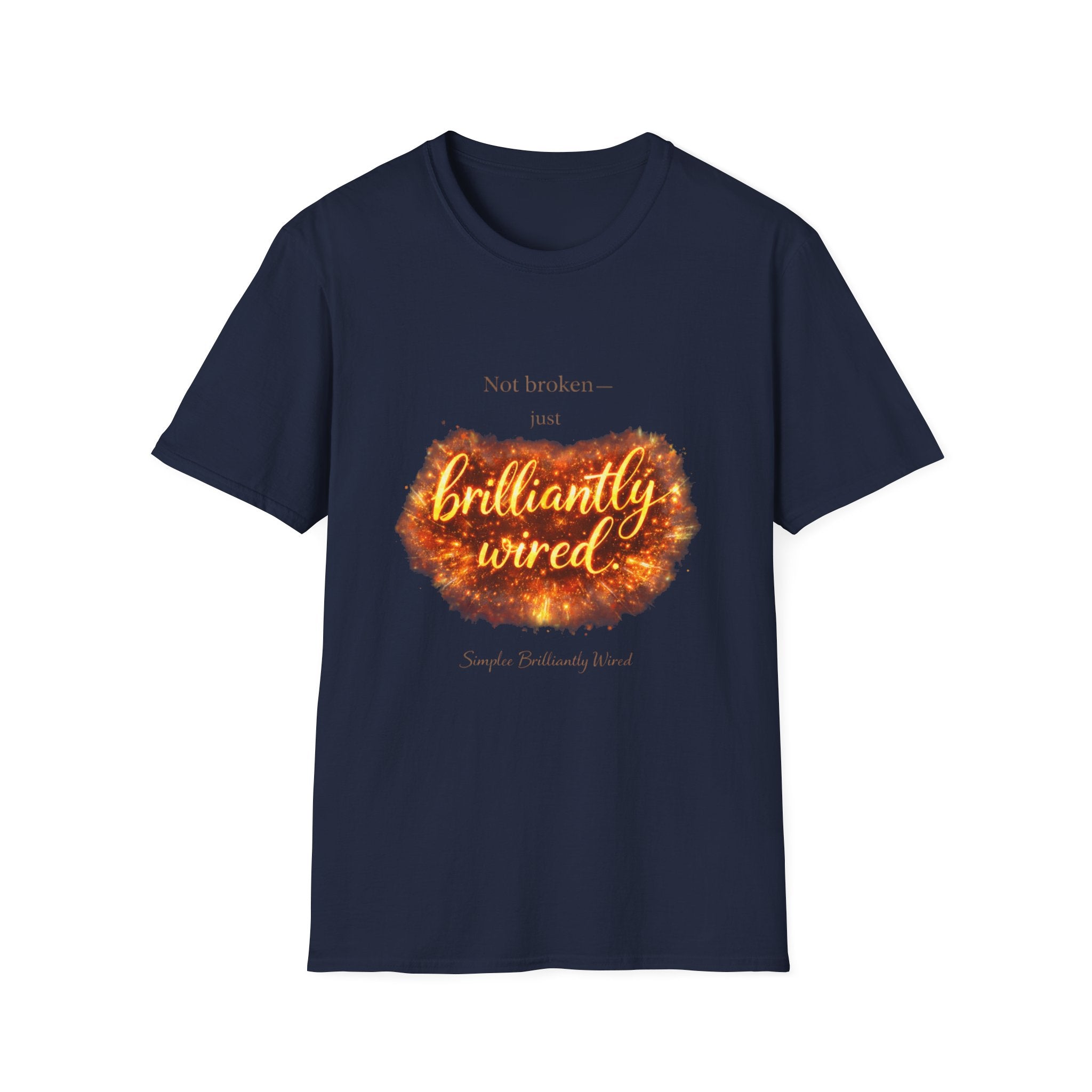 Simplee Elegant “Brilliantly Wired” Tee – Empowerment Graphic T-Shirt