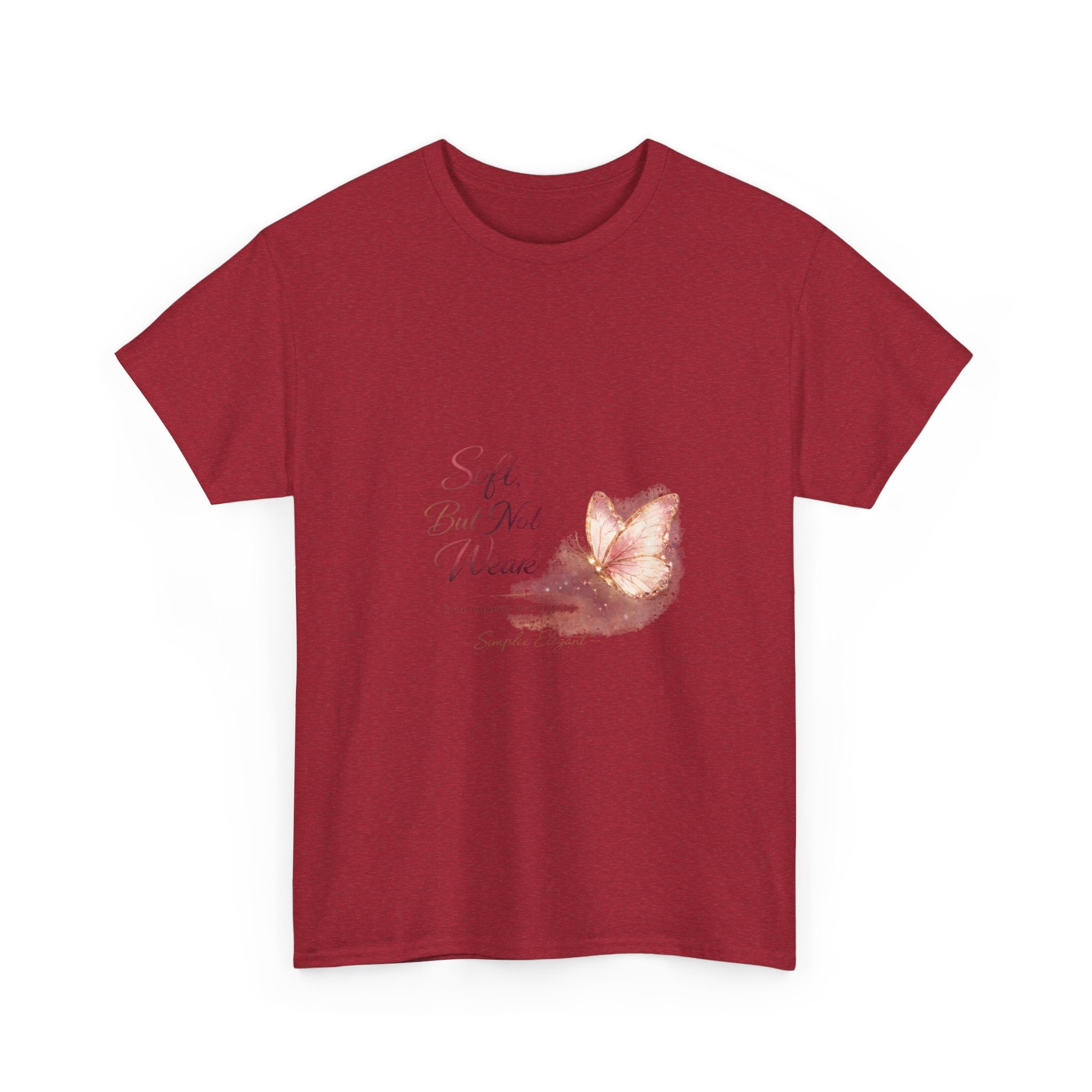 Soft But Not Weak Butterfly Shirt | Feminine Strength Inspirational Tee