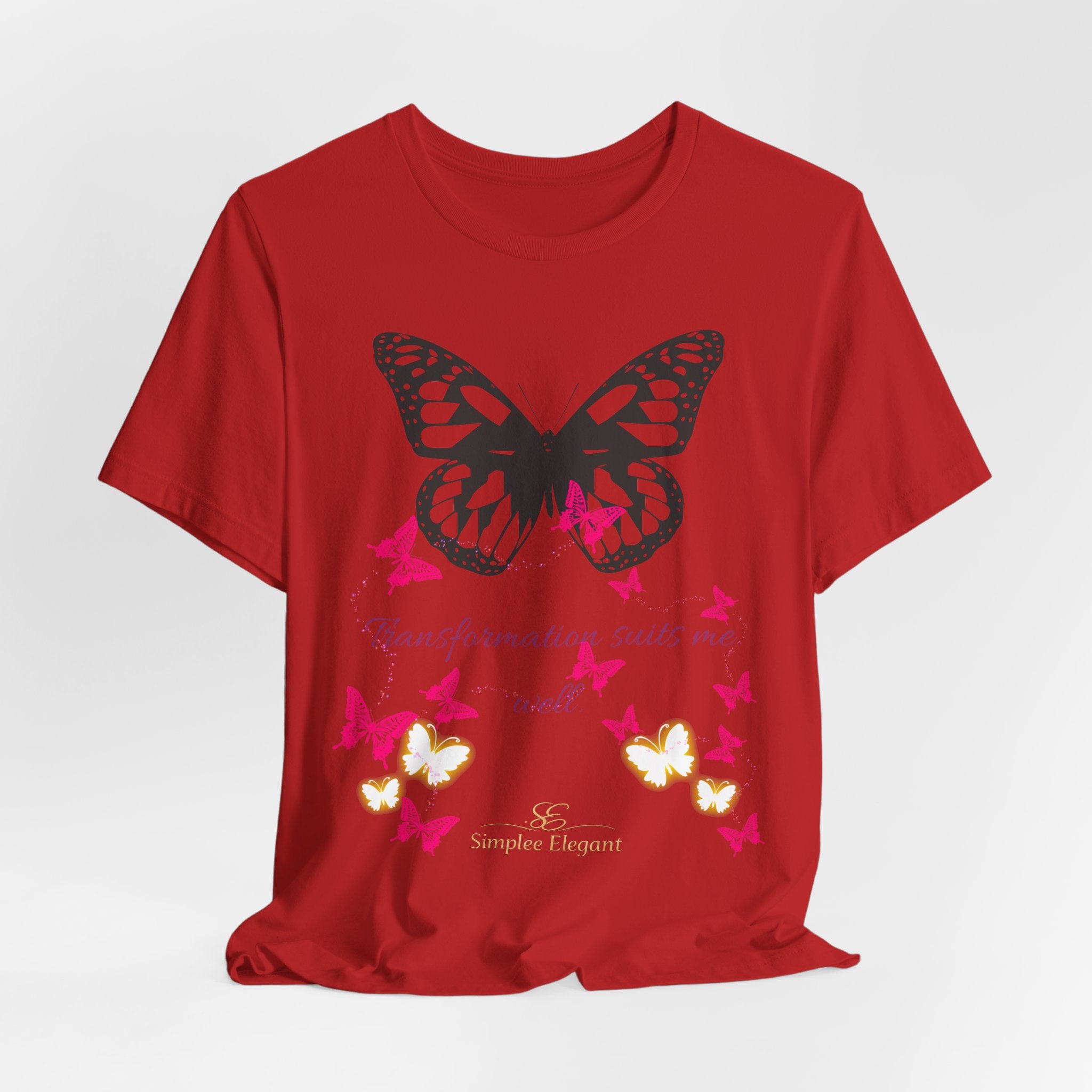 Simplee Elegant “Bloom in My Own Time” Butterfly Tee – Self-Love & Confidence Collection