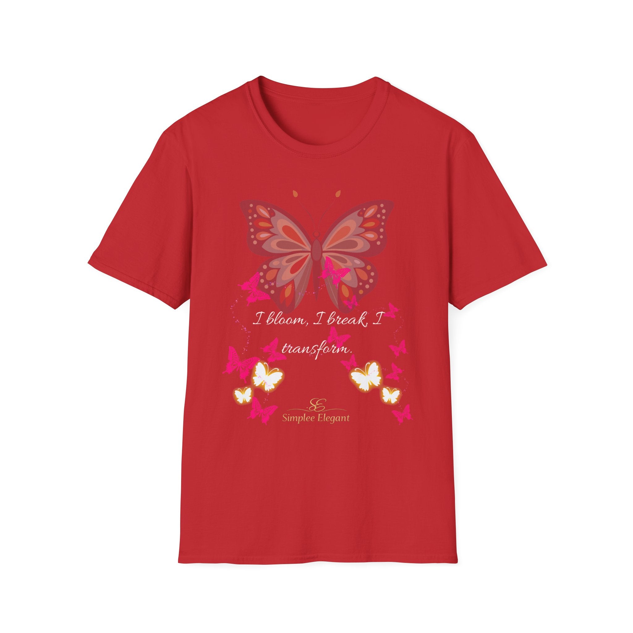 Simplee Elegant “I Bloom, I Break, I Transform” Butterfly Dream Tee
