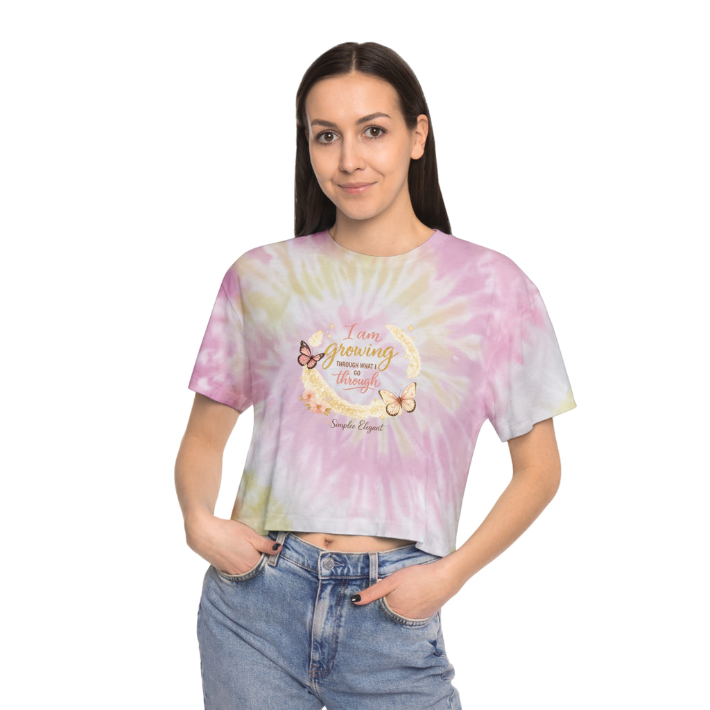 I Am Growing Through What I Go Through | Butterfly Affirmation Tee | Simplee Elegant