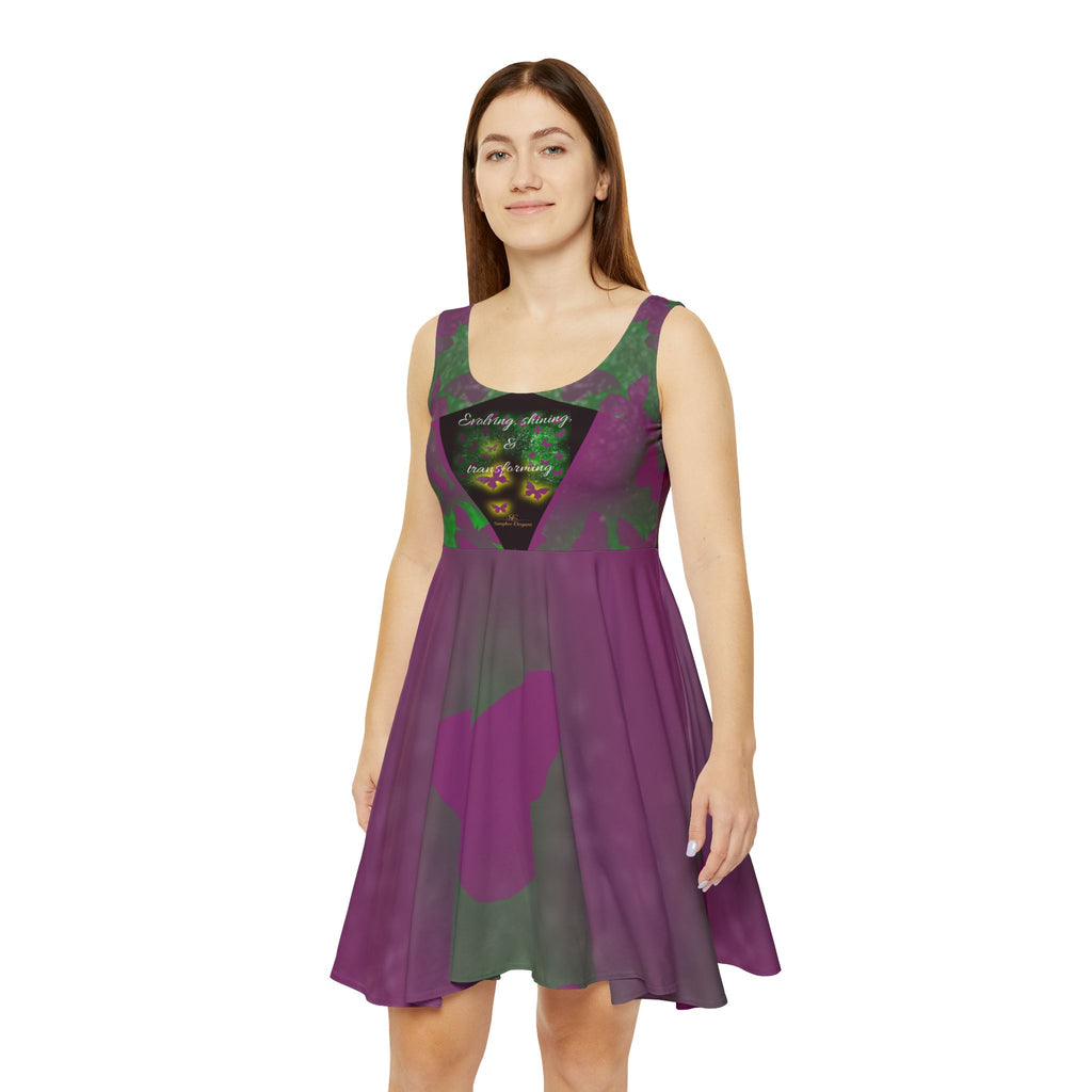 Simplee Elegant “Bloom in My Own Time” Butterfly Dress – Sparkle, Strength & Sass Collection