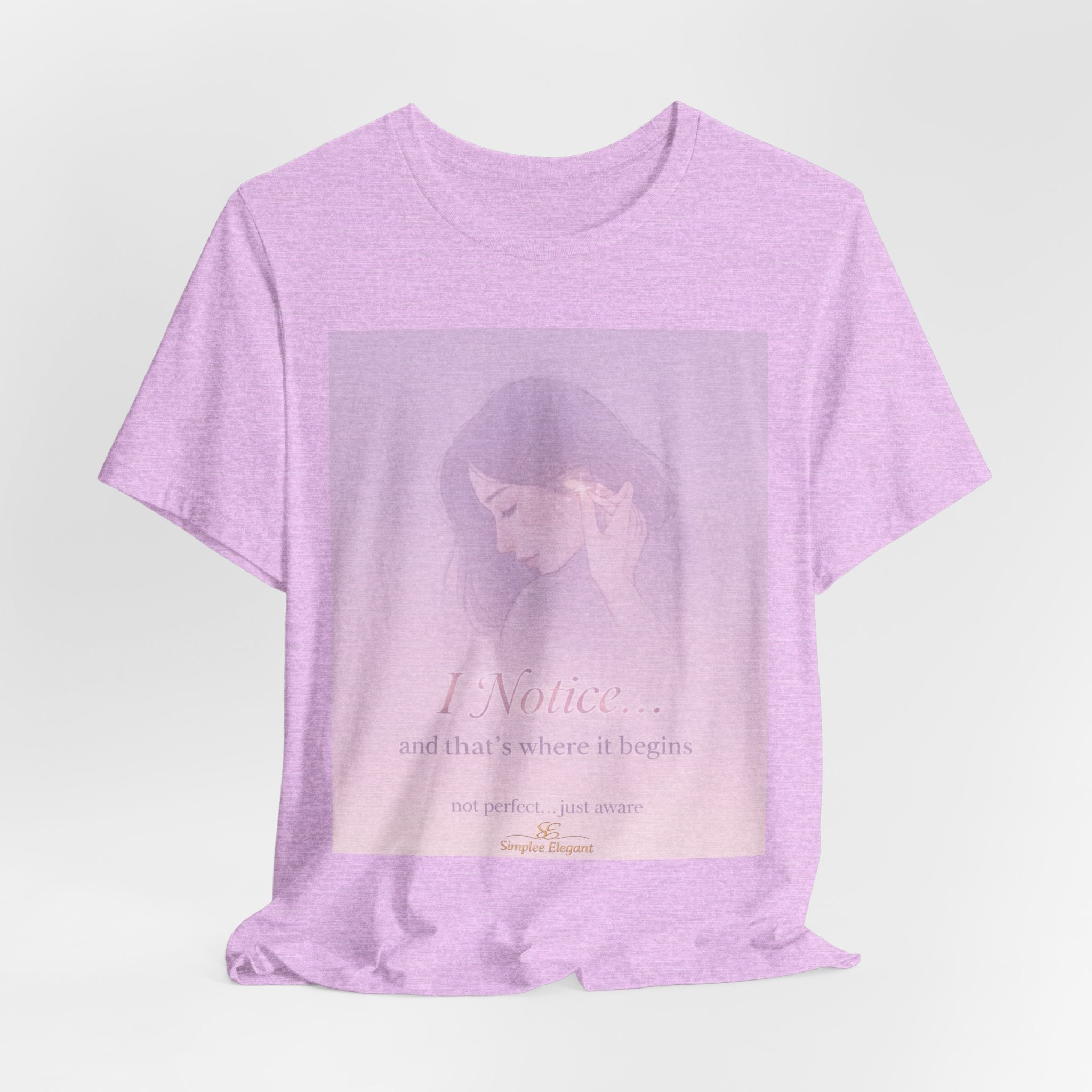 I Notice – Trichotillomania Awareness Tee | BFRB Mindfulness Shirt | Hair Pulling Awareness Top | Trich-Oh-Clock Collection