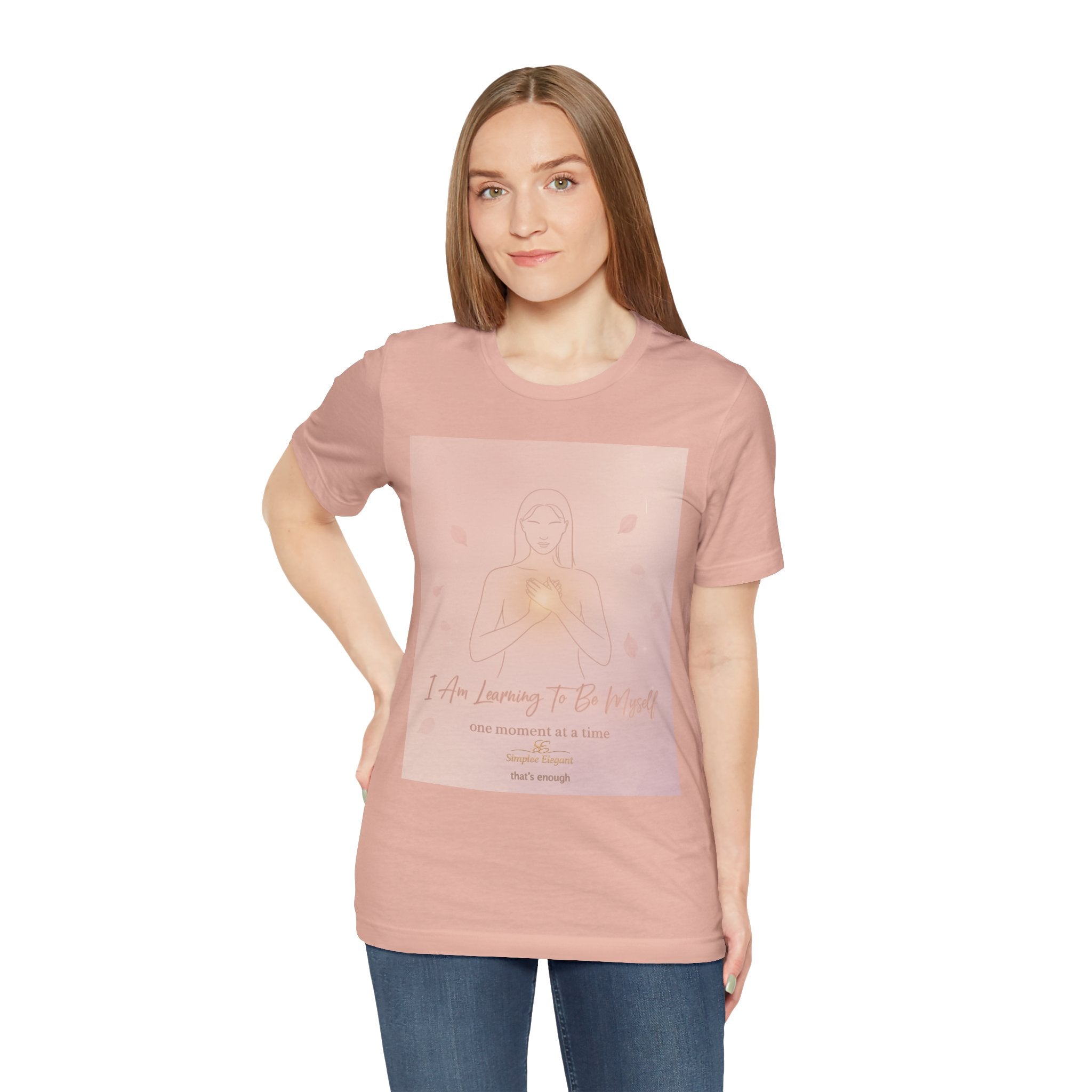 I Am Learning To Be Myself – Trichotillomania Support Tee | BFRB Awareness Shirt | Self Acceptance Top | Trich-Oh-Clock Collection