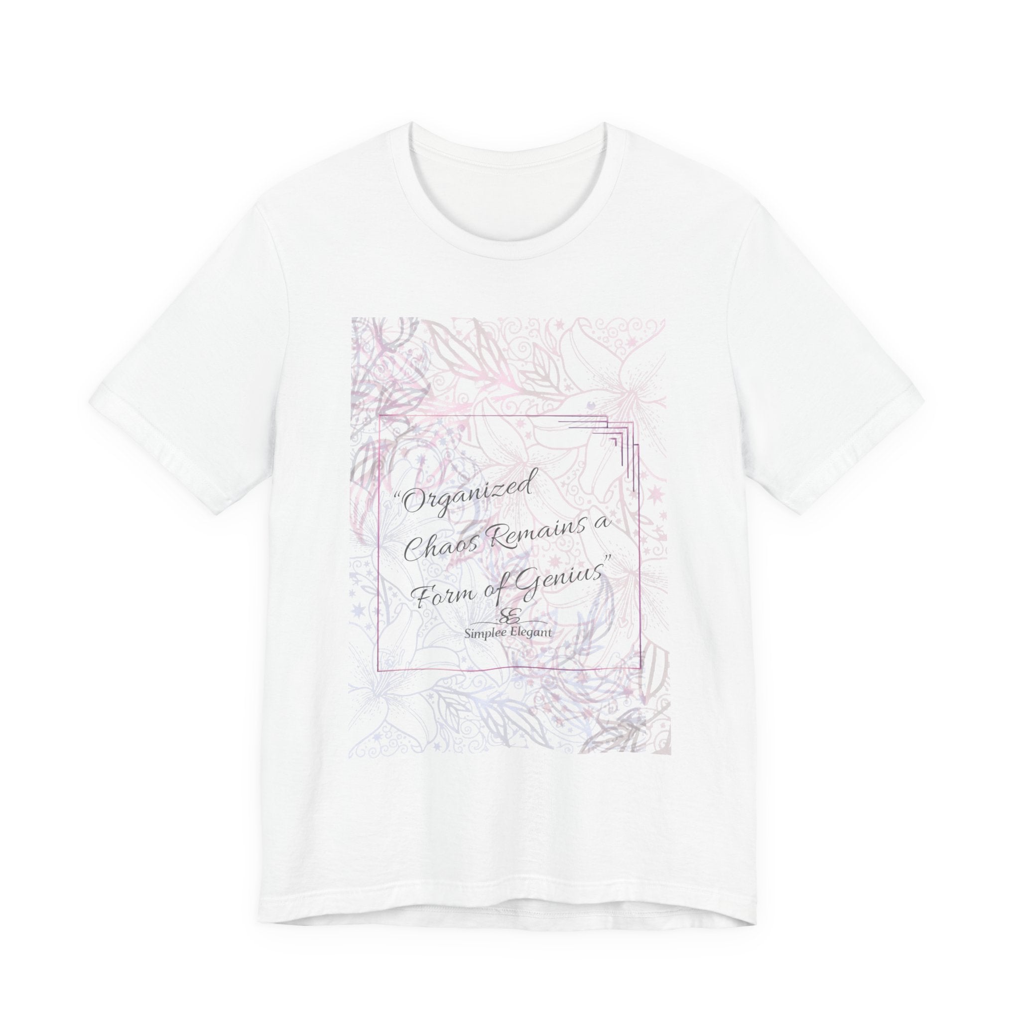 Simplee Elegant “Soft Grounding” Watercolor Floral Tee — Calm Within Collection