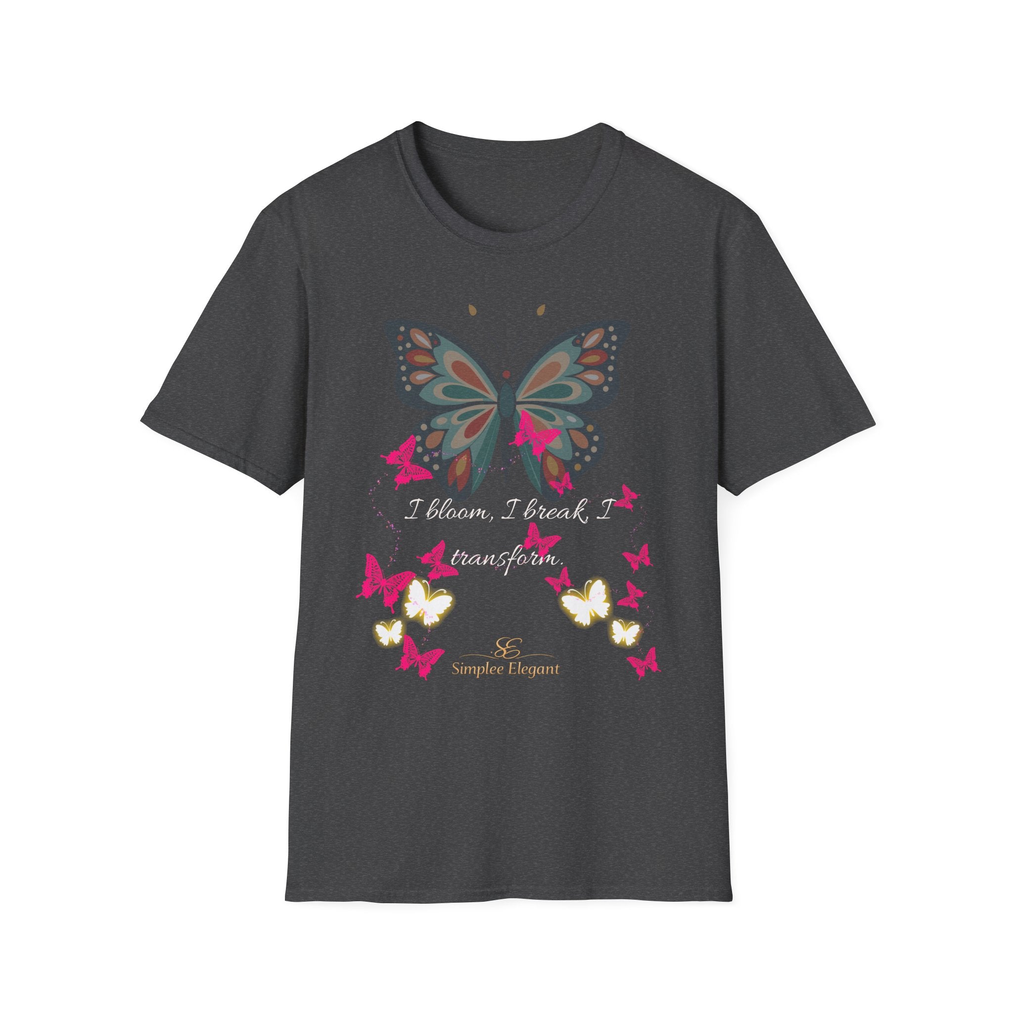 Simplee Elegant “I Bloom, I Break, I Transform” Butterfly Dream Tee