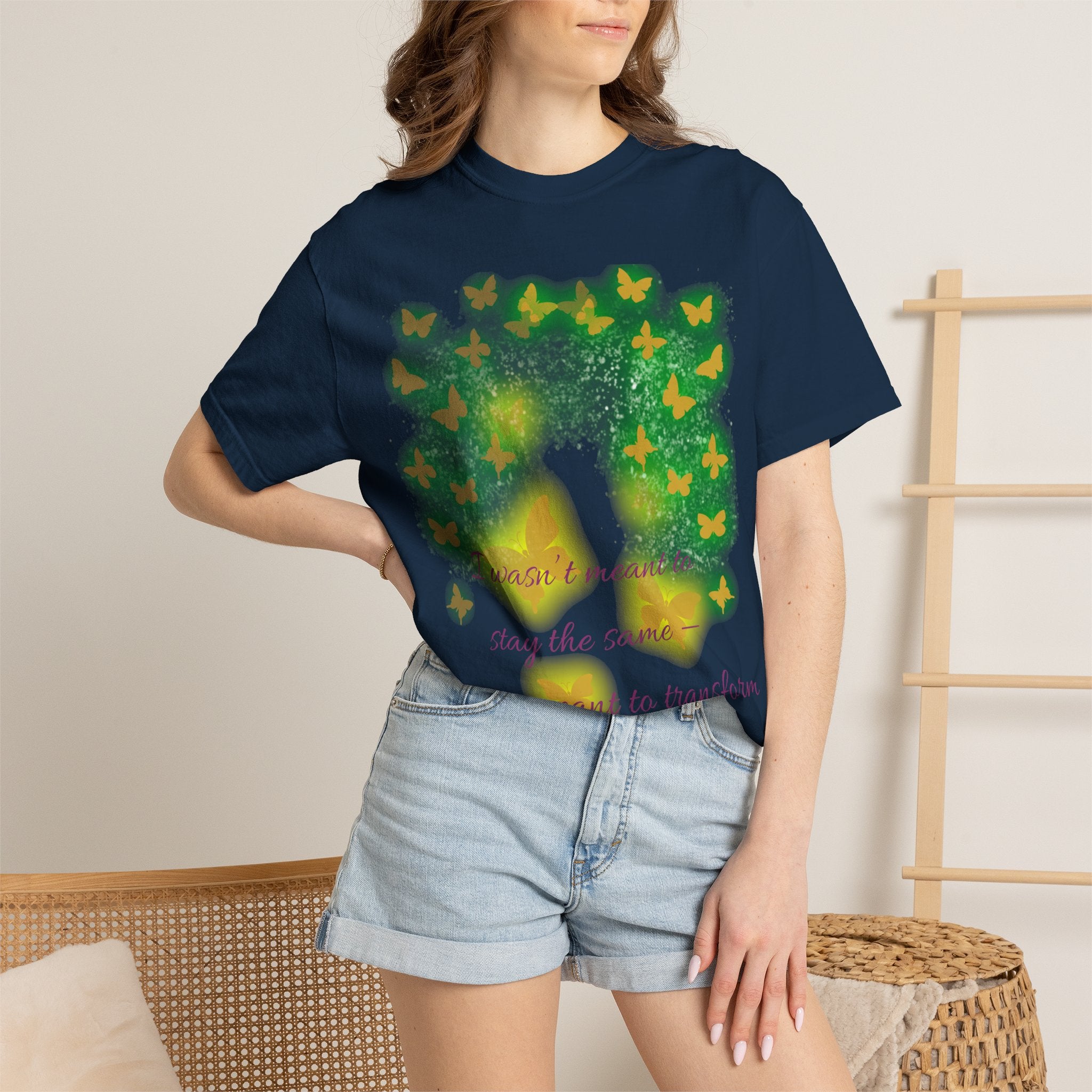 I Was Meant to Transform | Butterfly Statement Design | Simplee Elegant