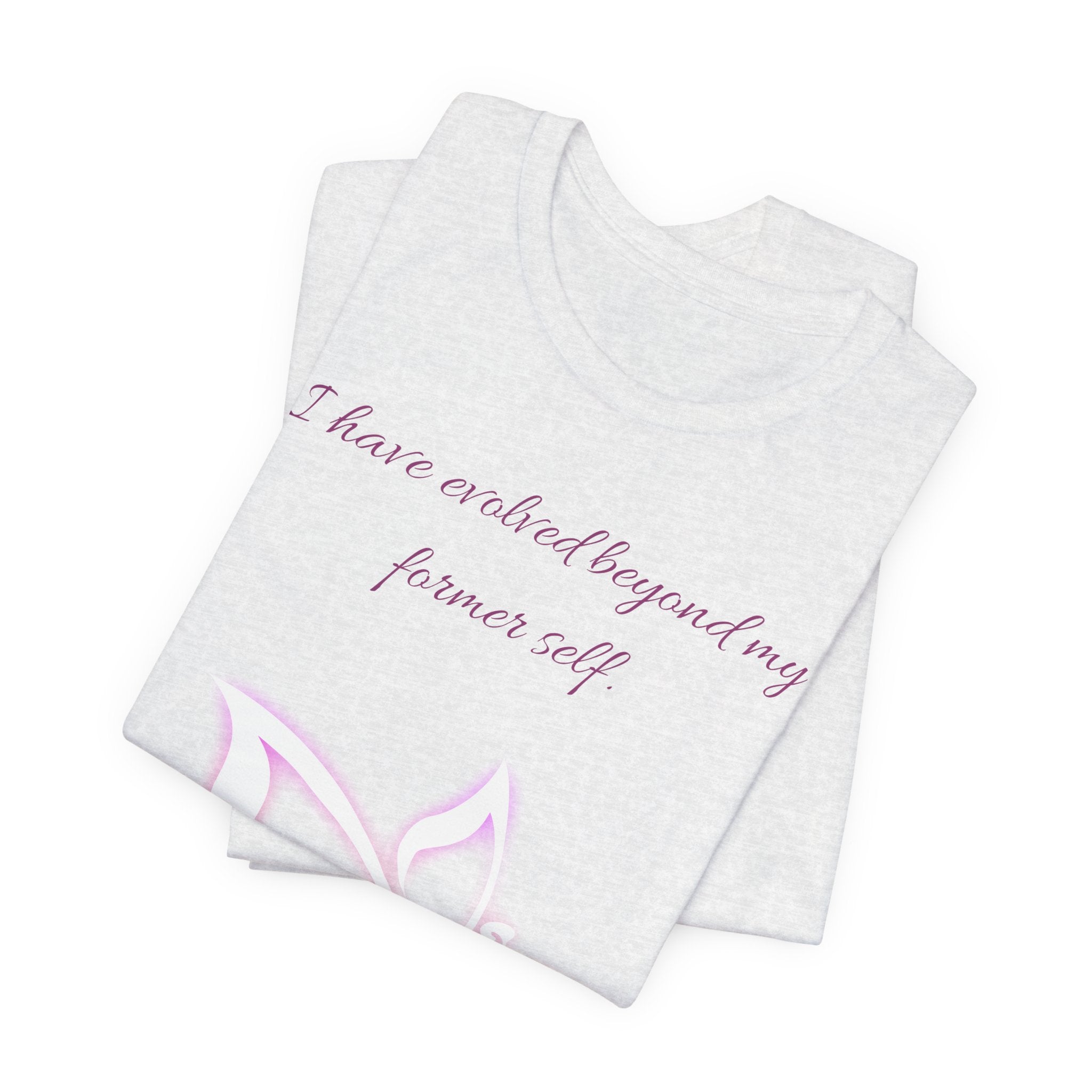 Simplee Elegant “Evolved Beyond My Former Self” Butterfly Tee – Glow Transformation Shirt