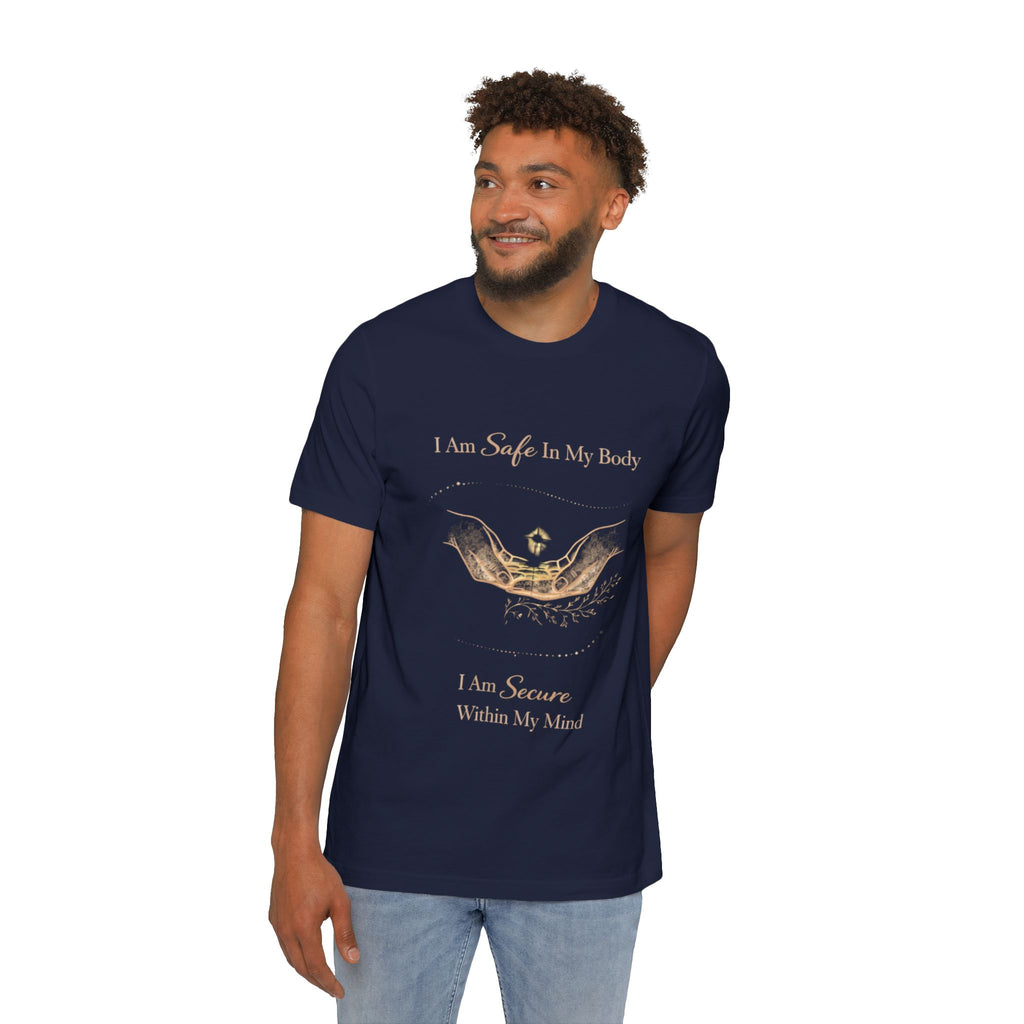 I Am Safe In My Body, I Am Secure Within My Mind – Mental Health Affirmation Tee | Calm & Healing Shirt | Self Love Top