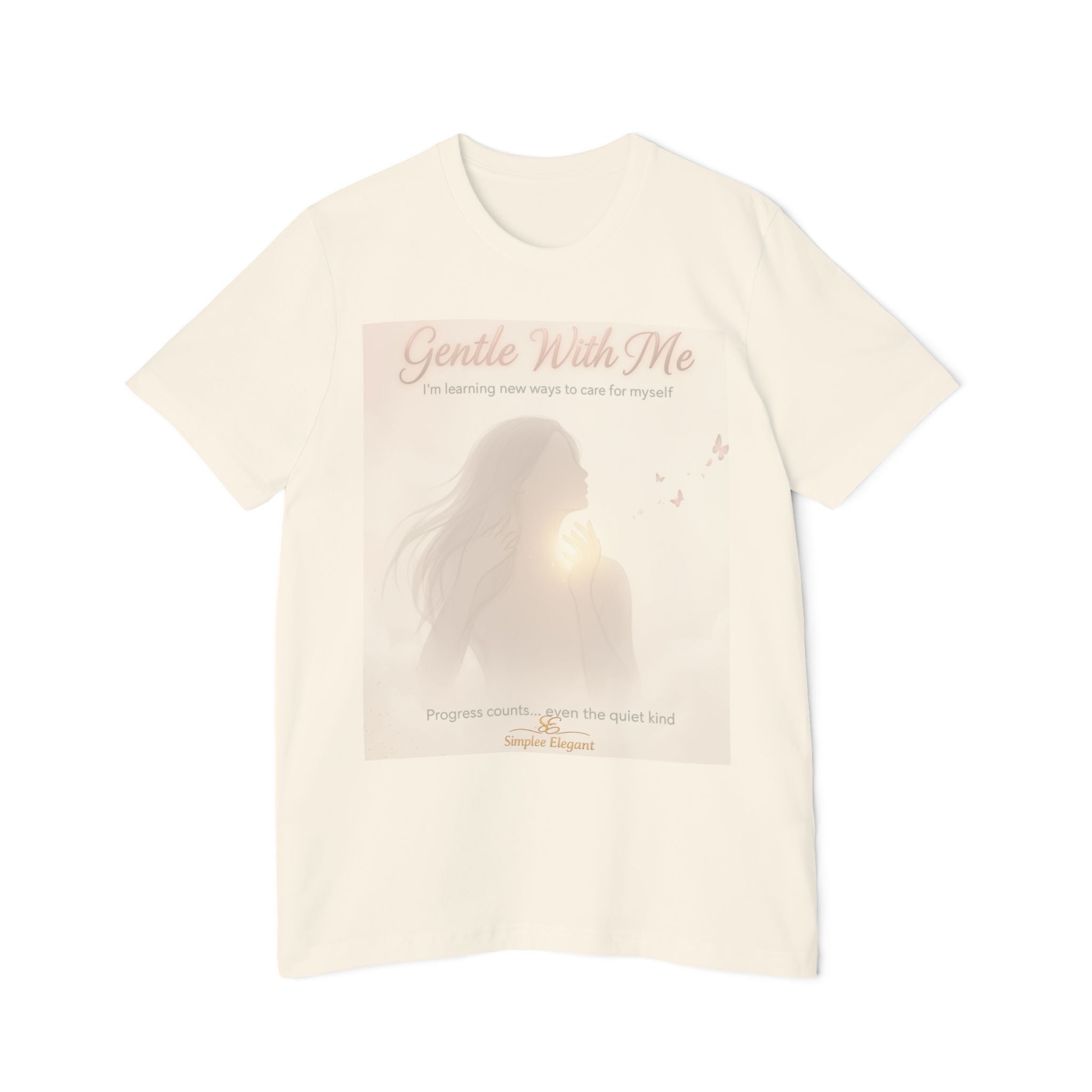 Gentle With Me – Trichotillomania Support Tee | BFRB Awareness Shirt | Self Compassion Healing Top | Trich-Oh-Clock Collection