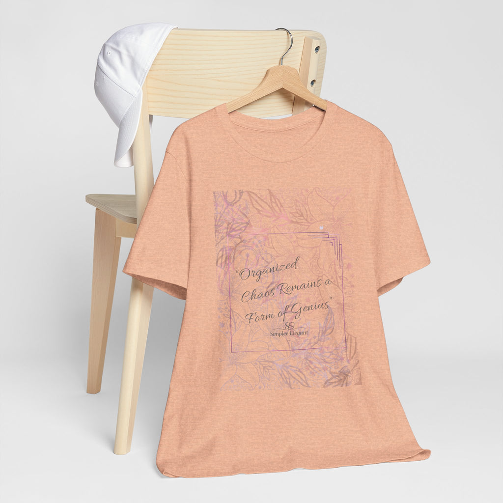 Simplee Elegant “Soft Grounding” Watercolor Floral Tee — Calm Within Collection