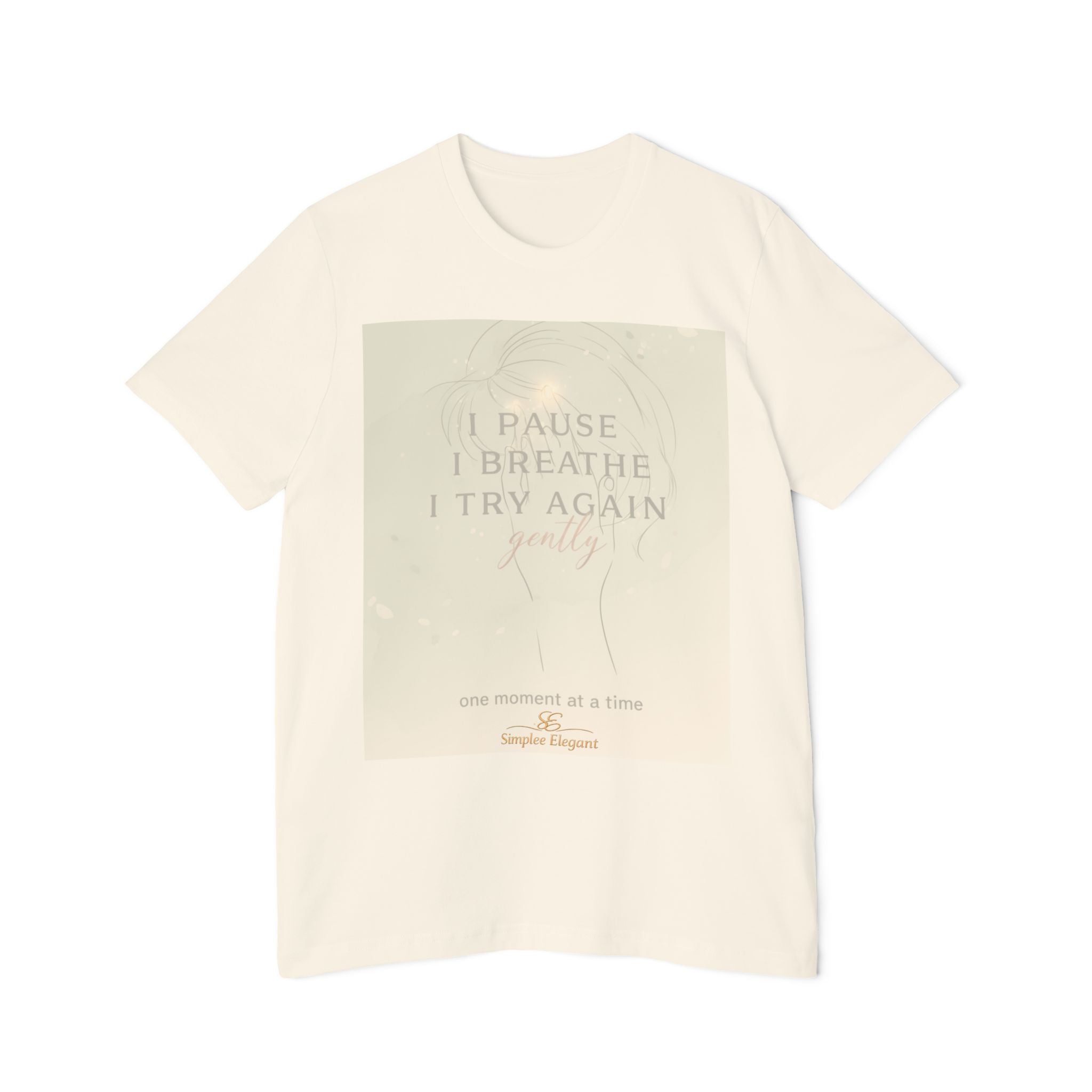 I Pause I Breathe I Try Again – Trichotillomania Support Tee | BFRB Awareness Shirt | Anxiety Coping Top | Trich-Oh-Clock Collection