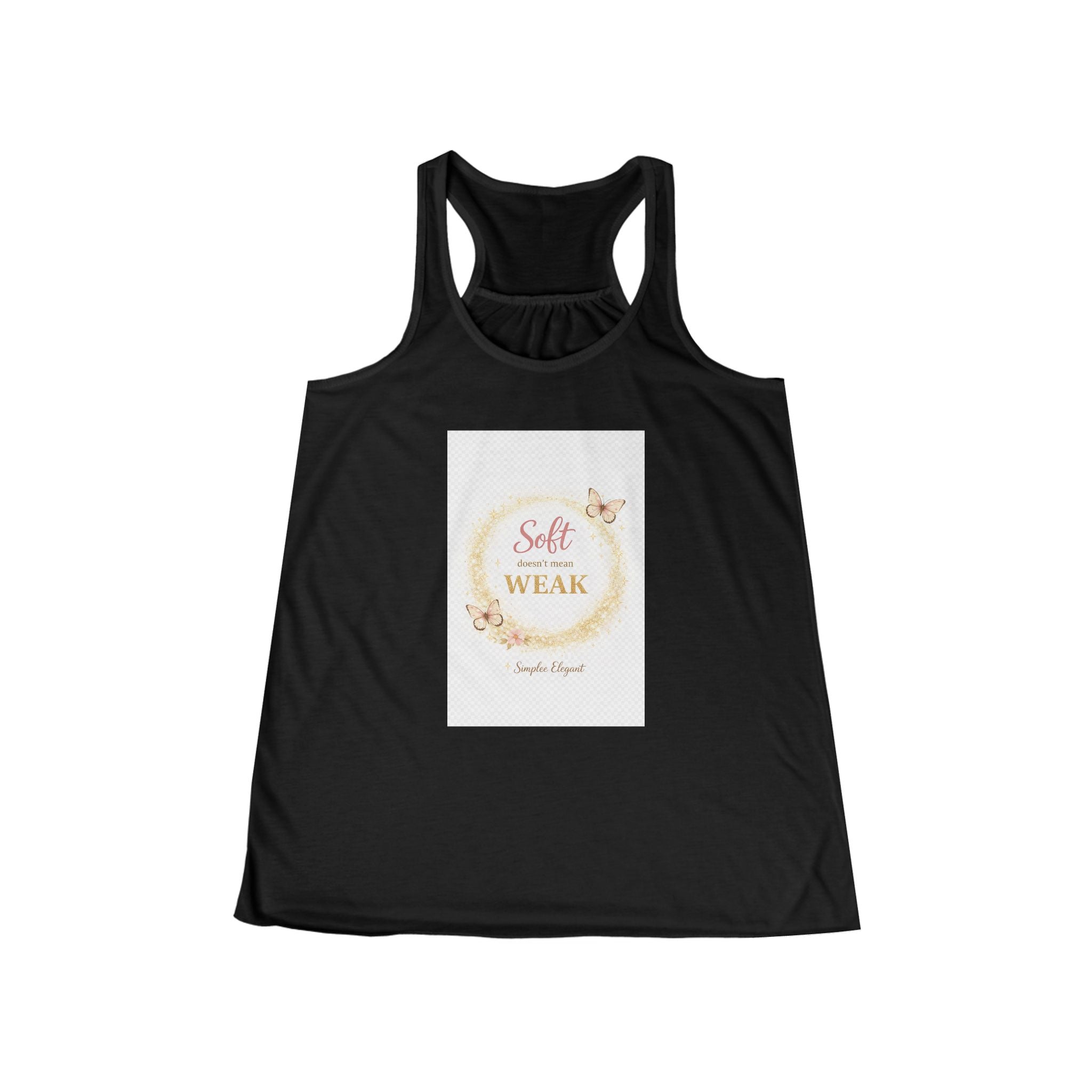 Soft Doesn’t Mean Weak | Butterfly Affirmation Design | Simplee Elegant