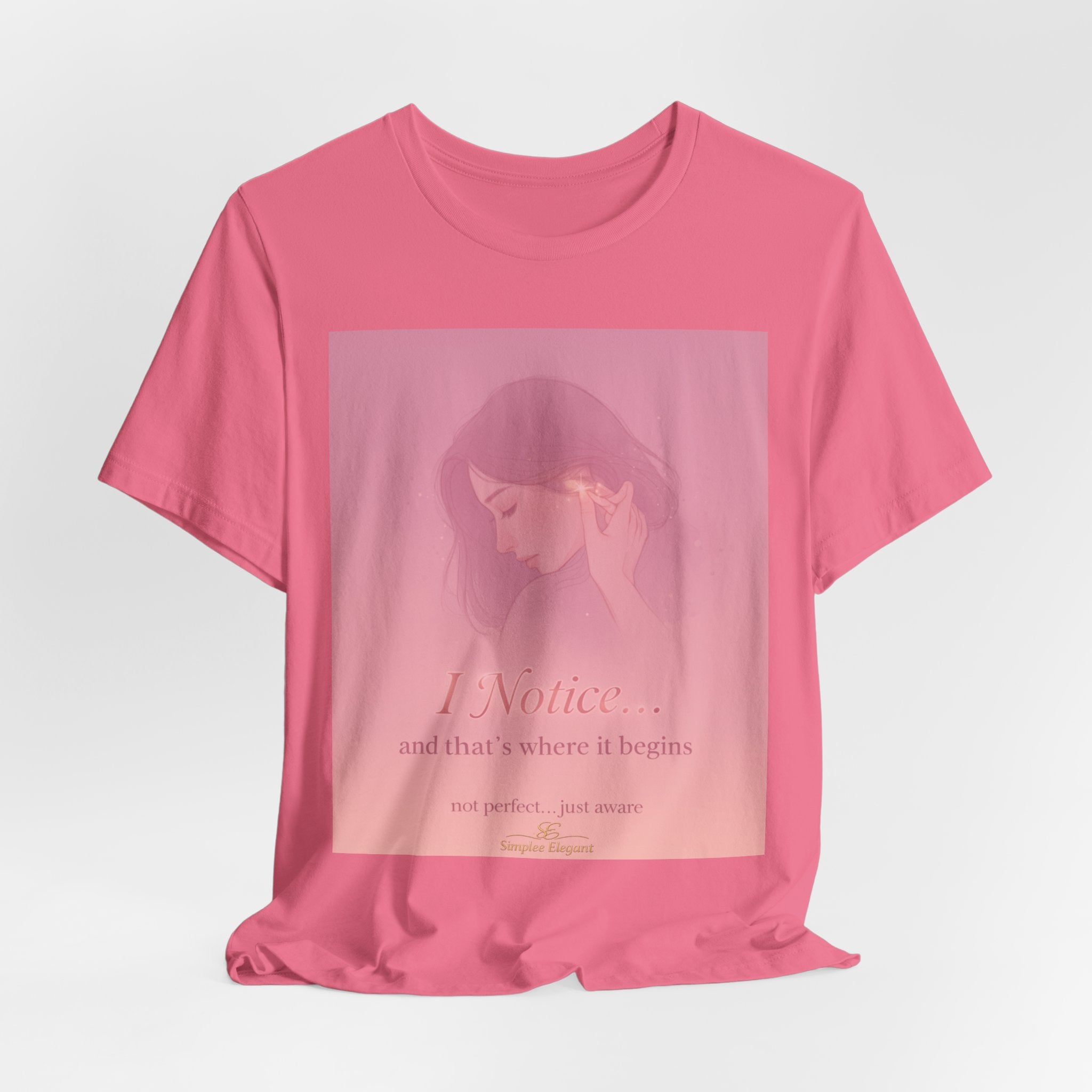 I Notice – Trichotillomania Awareness Tee | BFRB Mindfulness Shirt | Hair Pulling Awareness Top | Trich-Oh-Clock Collection