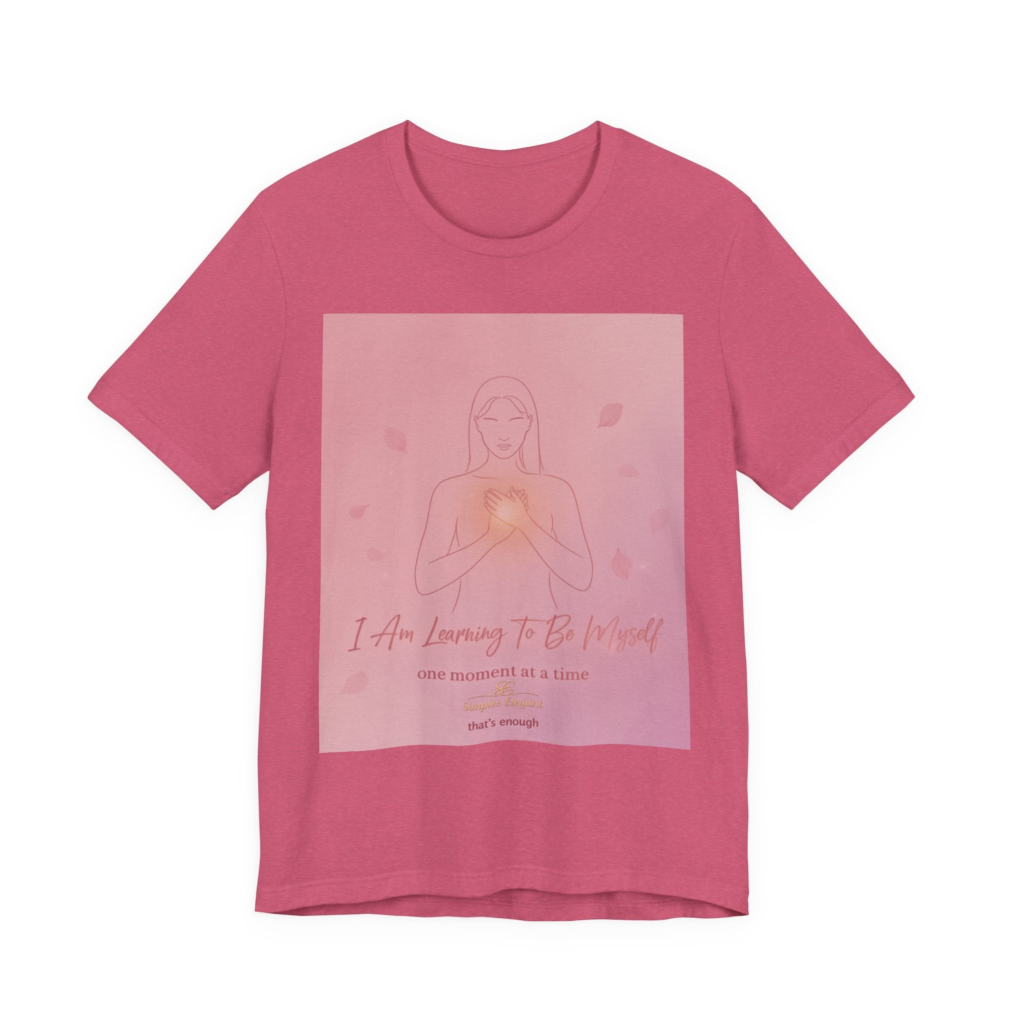 I Am Learning To Be Myself – Trichotillomania Support Tee | BFRB Awareness Shirt | Self Acceptance Top | Trich-Oh-Clock Collection