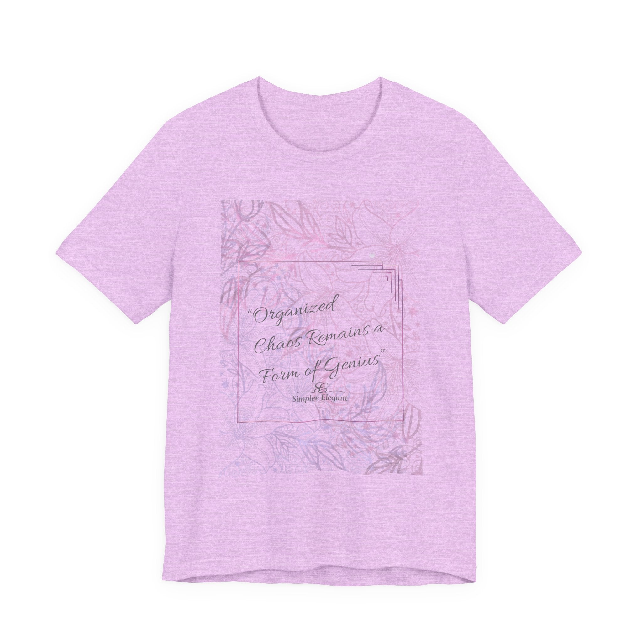 Simplee Elegant “Soft Grounding” Watercolor Floral Tee — Calm Within Collection