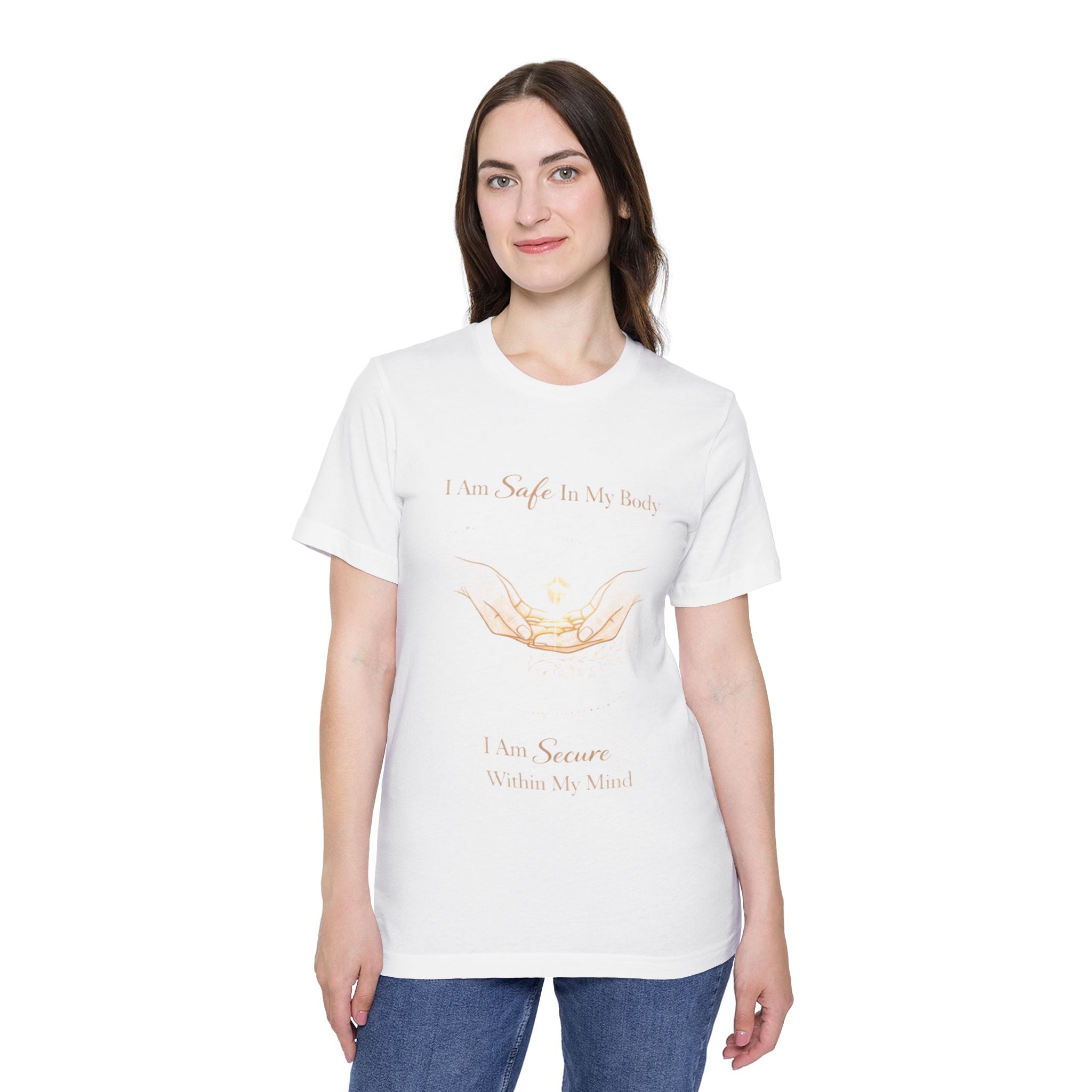 I Am Safe In My Body, I Am Secure Within My Mind – Mental Health Affirmation Tee | Calm & Healing Shirt | Self Love Top