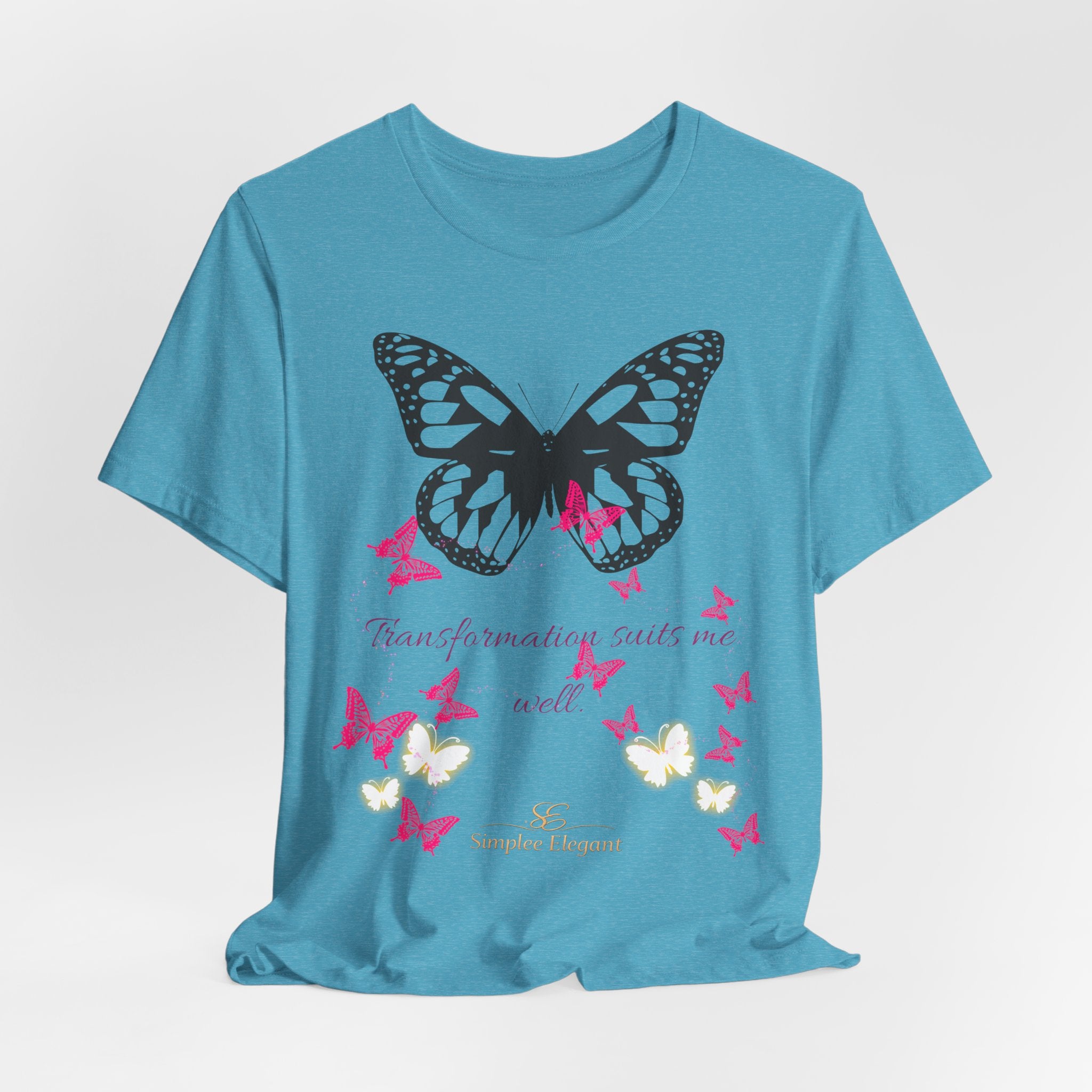 Simplee Elegant “Bloom in My Own Time” Butterfly Tee – Self-Love & Confidence Collection