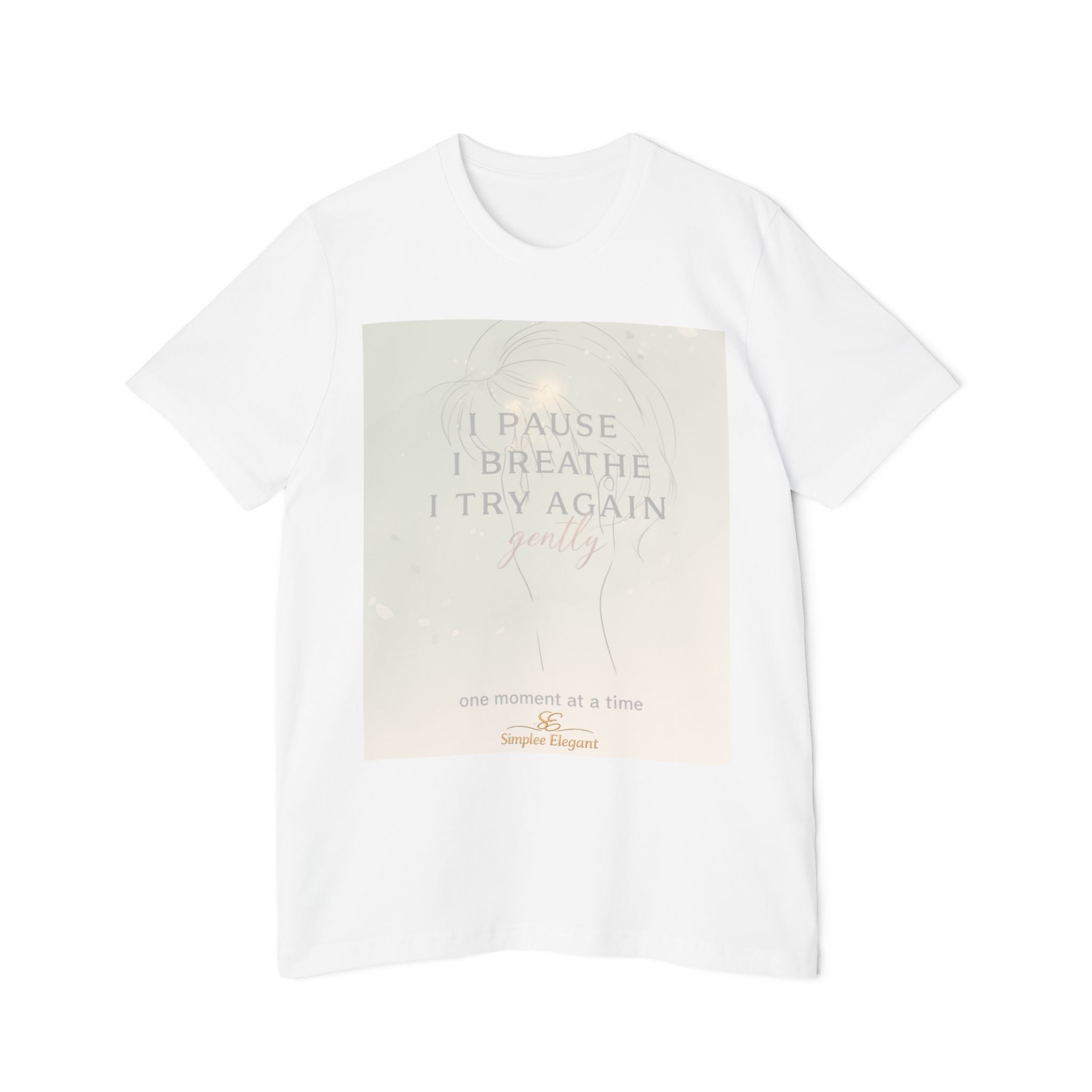 I Pause I Breathe I Try Again – Trichotillomania Support Tee | BFRB Awareness Shirt | Anxiety Coping Top | Trich-Oh-Clock Collection