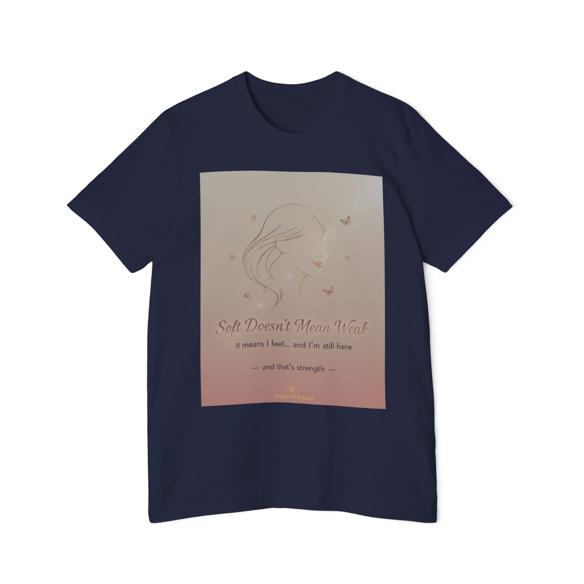 Soft Doesn’t Mean Weak – Trichotillomania Awareness Tee | BFRB Support Shirt | Mental Health Strength Top | Trich-Oh-Clock Collection