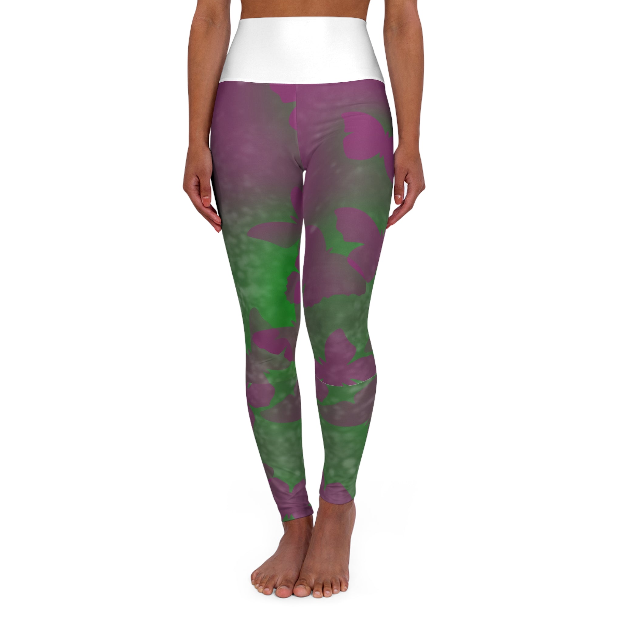 Simplee Elegant “Bloom in My Own Time” Butterfly Leggings – Confidence & Self-Love Collection