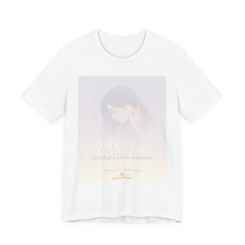 I Notice – Trichotillomania Awareness Tee | BFRB Mindfulness Shirt | Hair Pulling Awareness Top | Trich-Oh-Clock Collection