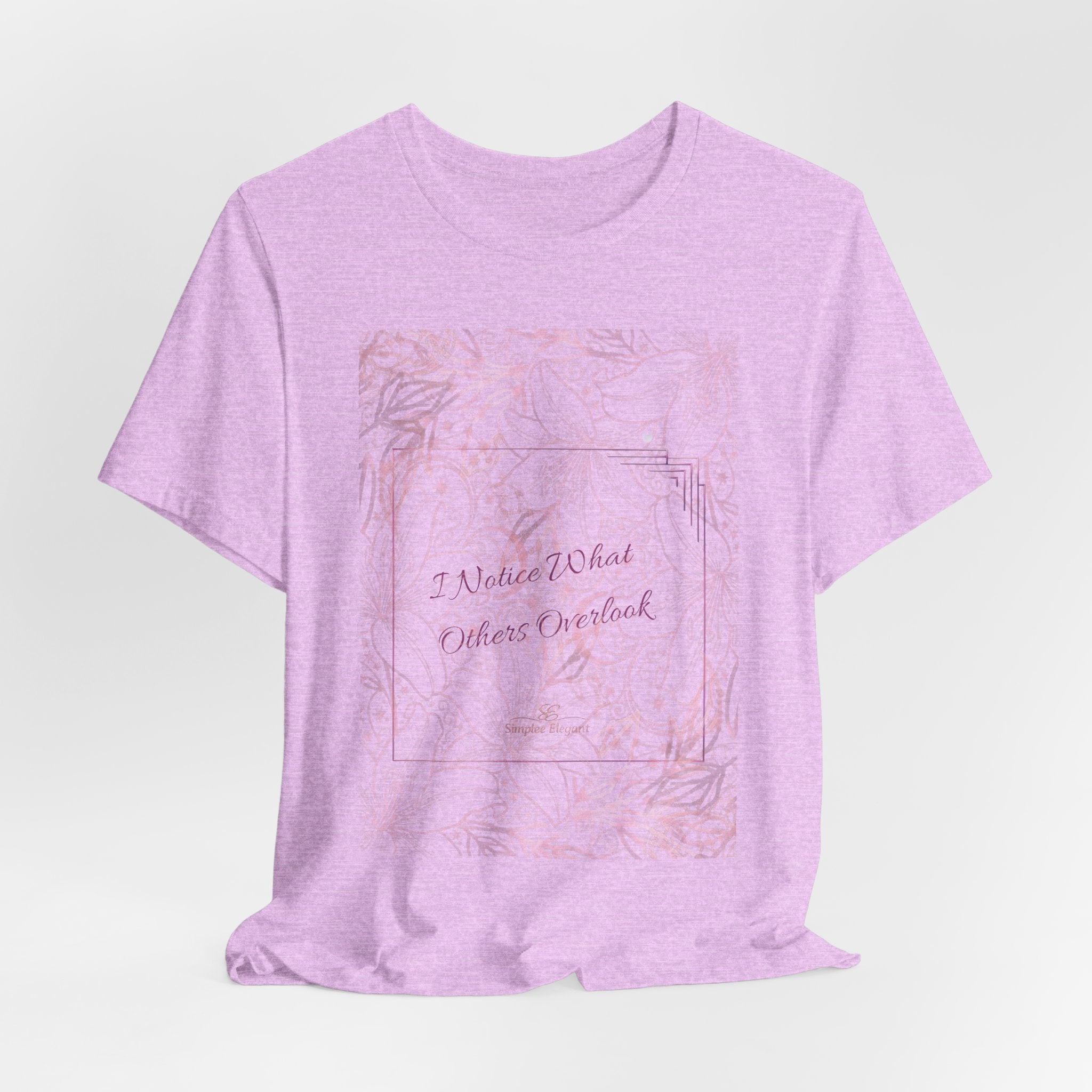 Simplee Elegant “Quiet Bloom” Watercolor Floral Tee — Soft Confidence Collection