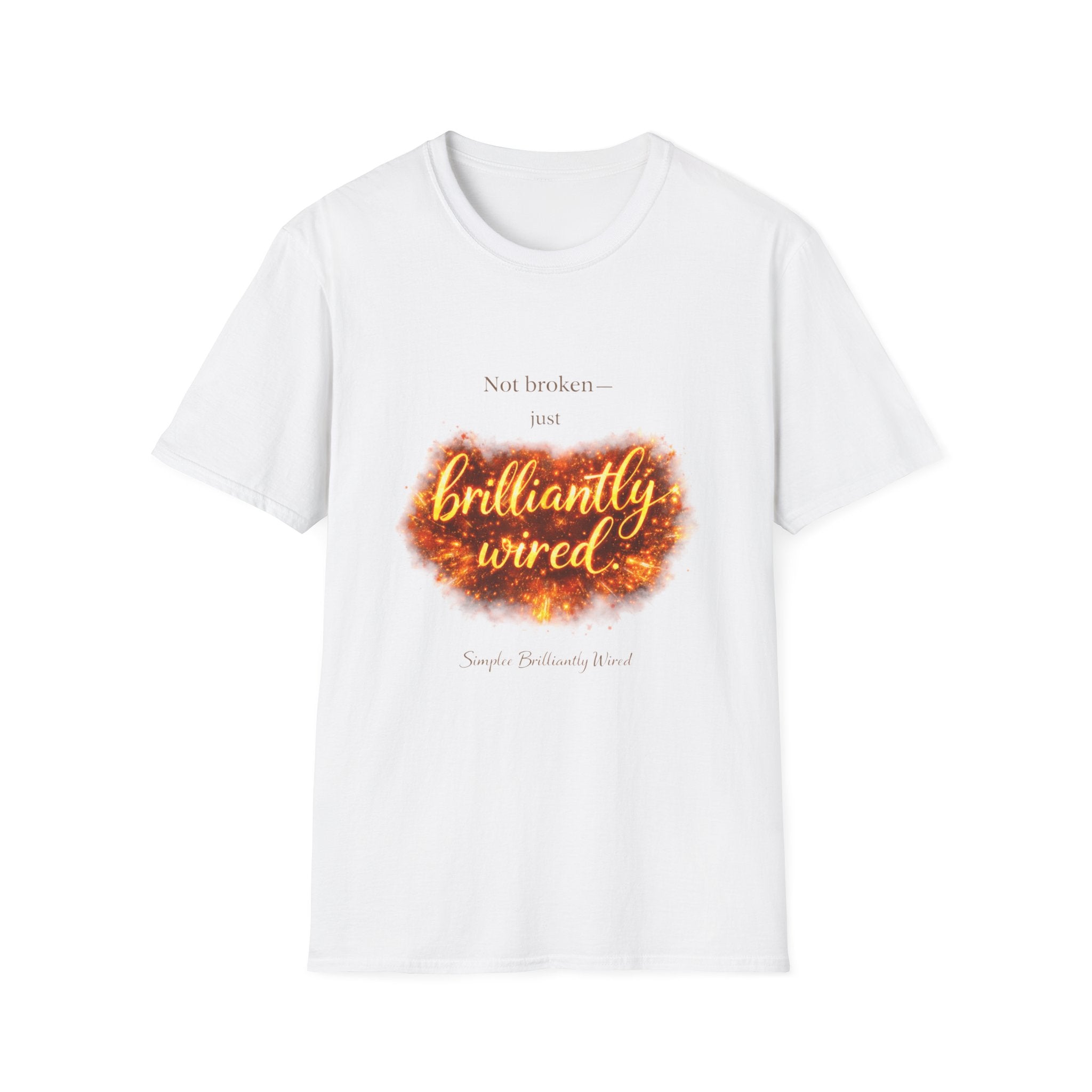 Simplee Elegant “Brilliantly Wired” Tee – Empowerment Graphic T-Shirt