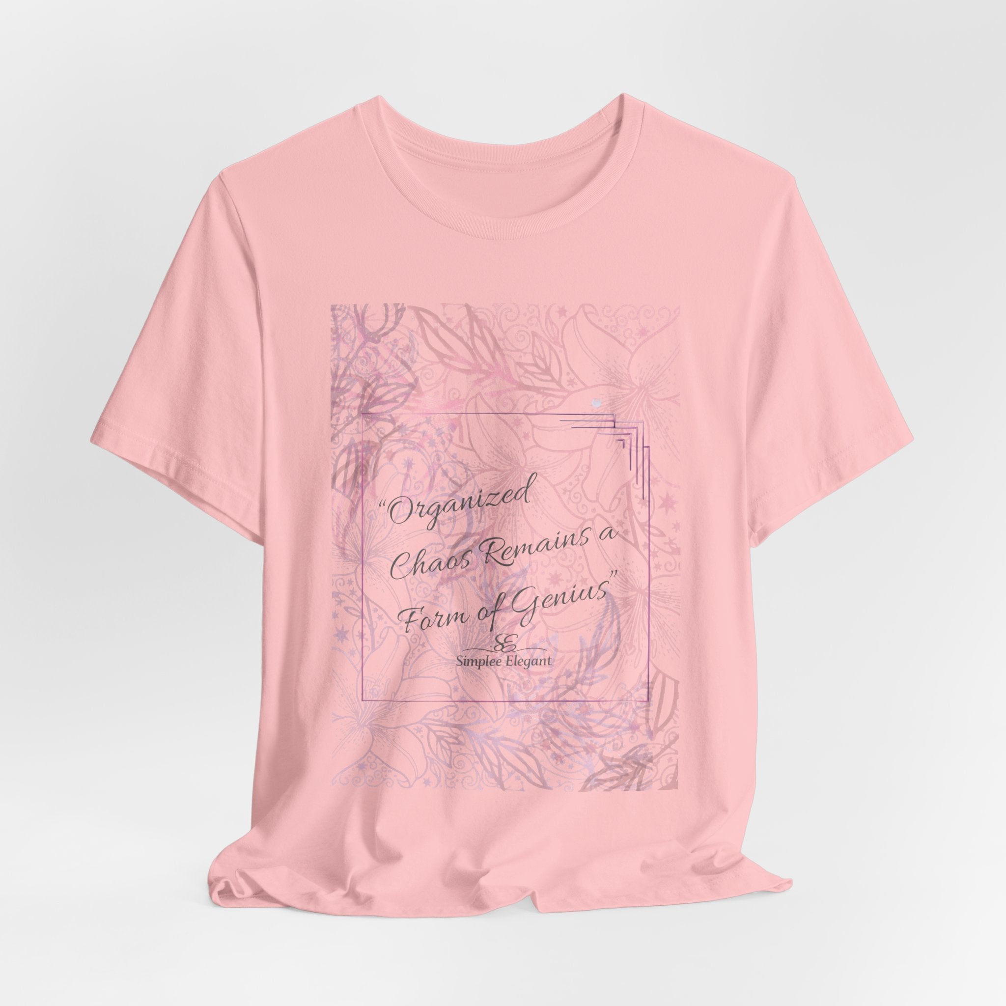 Simplee Elegant “Soft Grounding” Watercolor Floral Tee — Calm Within Collection