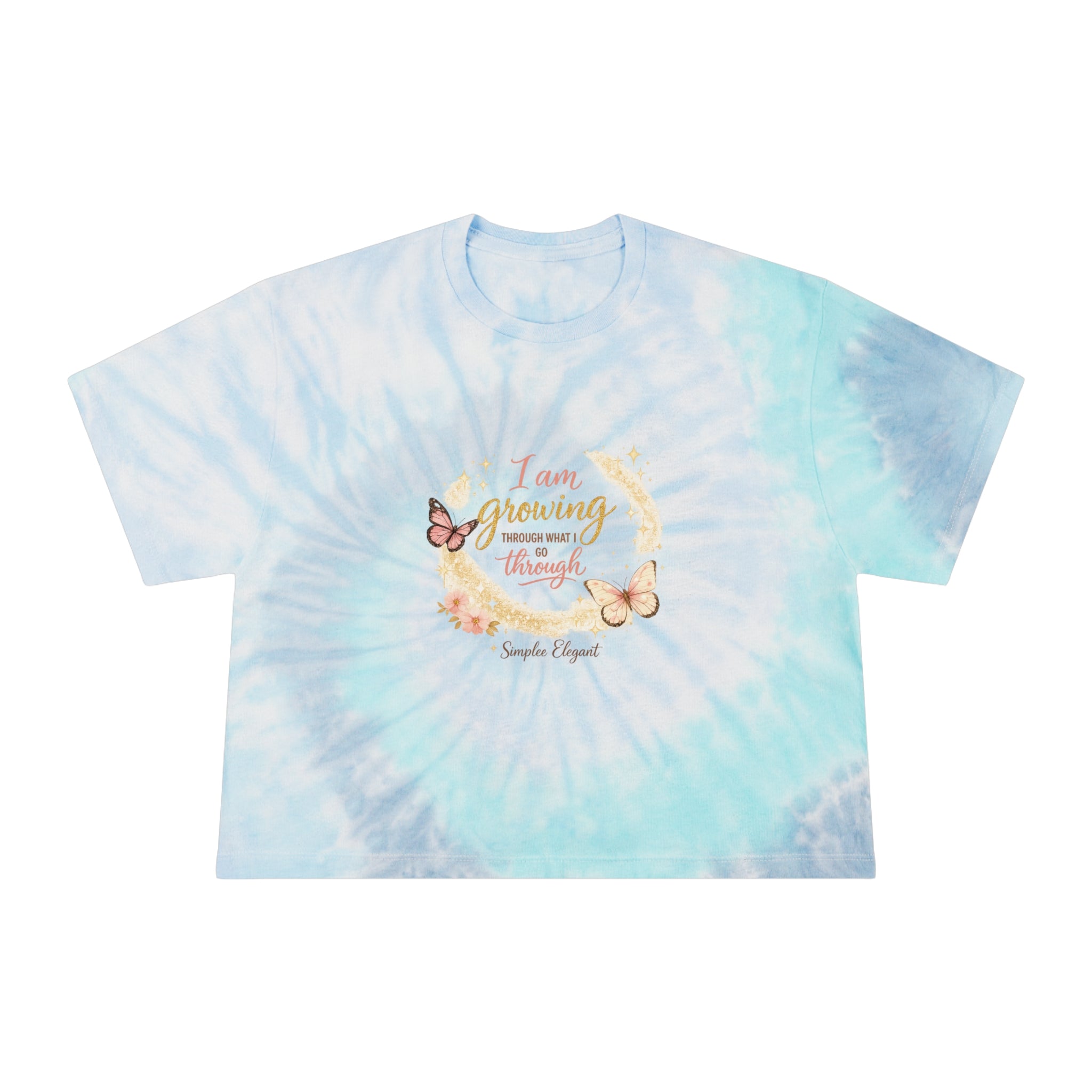 I Am Growing Through What I Go Through | Butterfly Affirmation Tee | Simplee Elegant