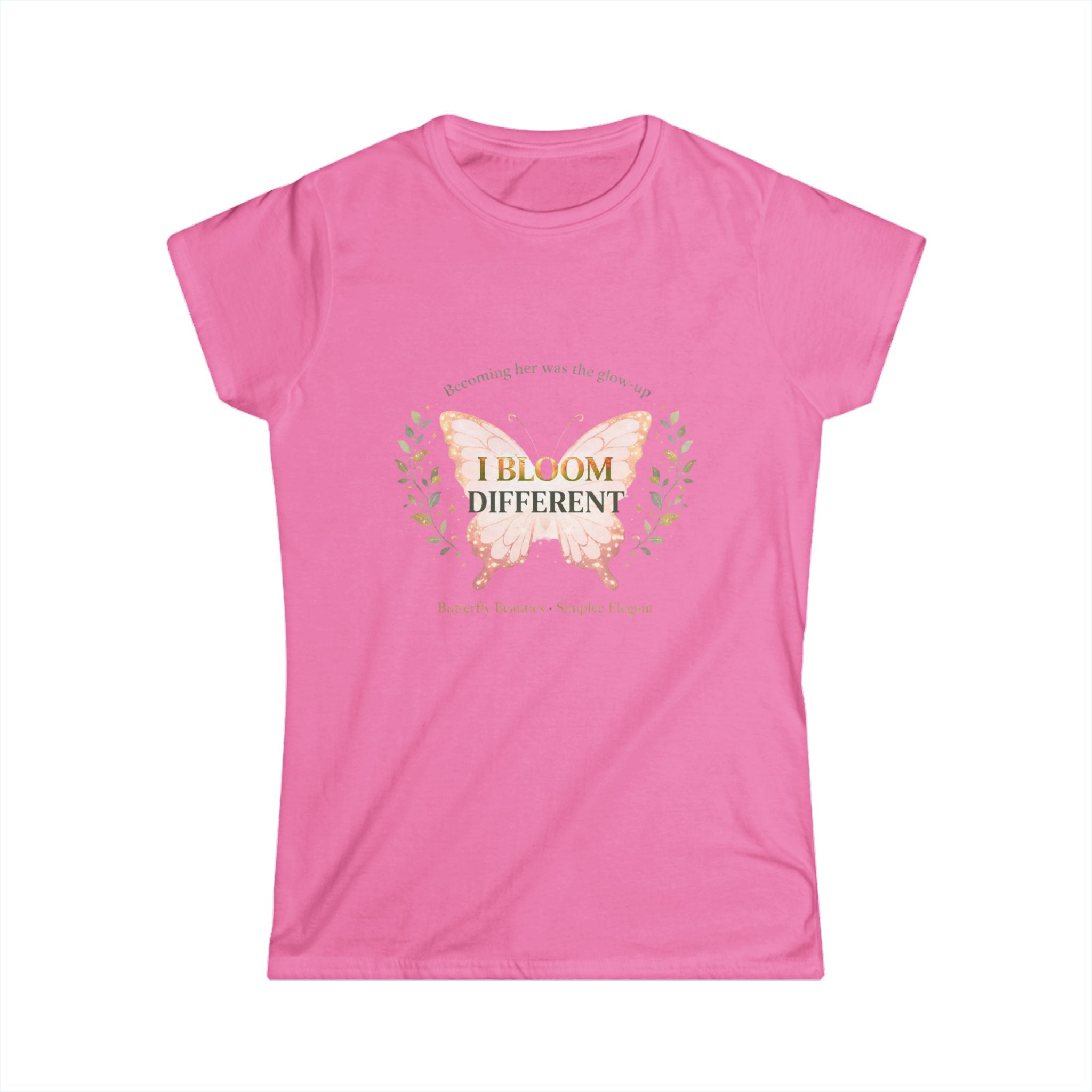 I Bloom Different Butterfly Shirt | Inspirational Growth Tee | Feminine Affirmation Top