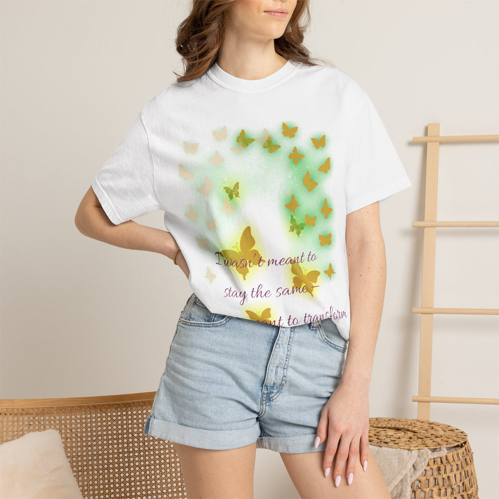 I Was Meant to Transform | Butterfly Statement Design | Simplee Elegant