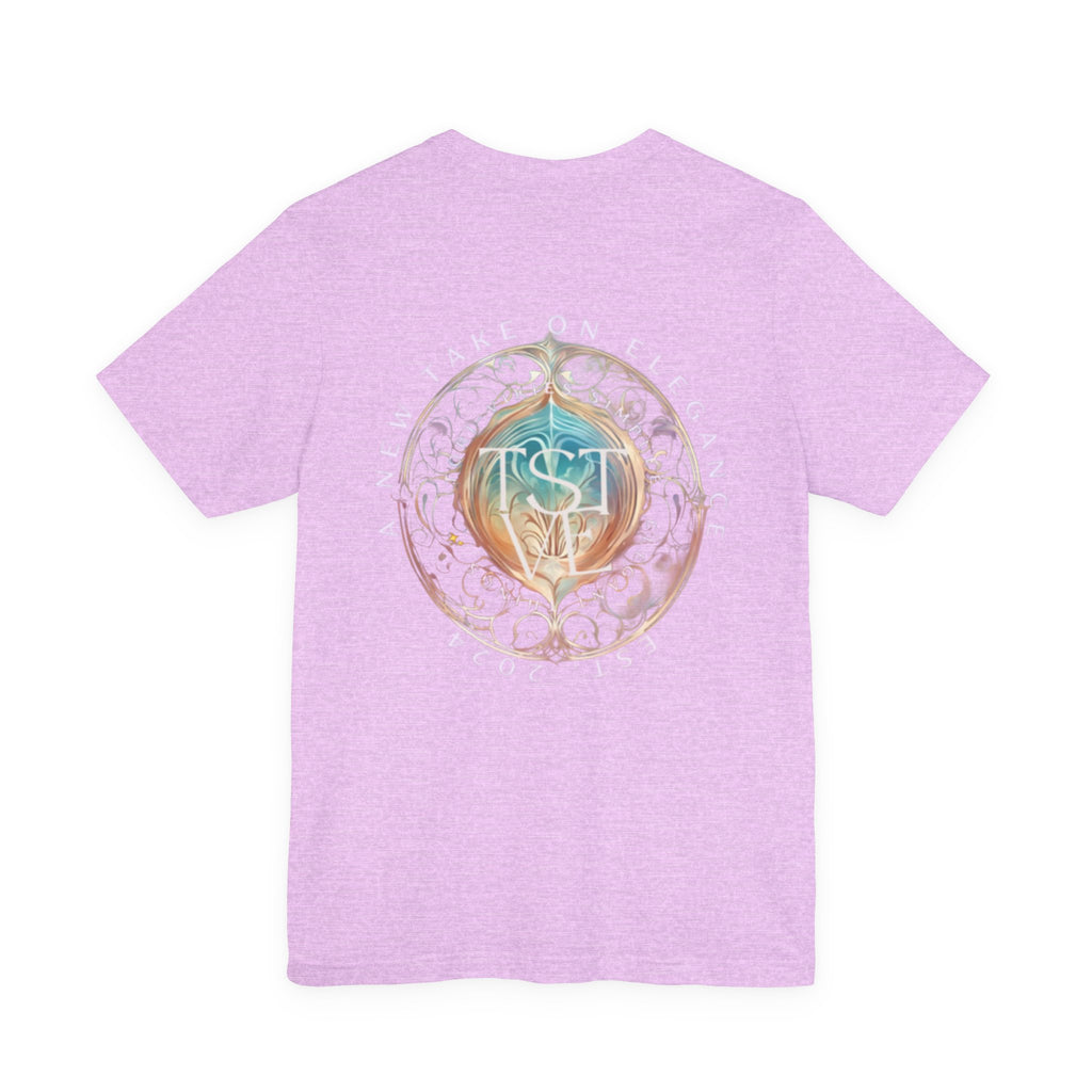 Simplee Elegant “Quiet Bloom” Watercolor Floral Tee — Soft Confidence Collection