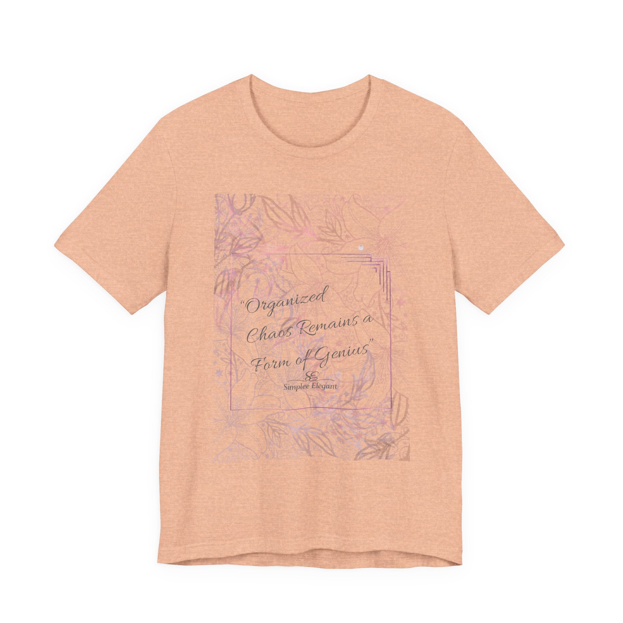 Simplee Elegant “Soft Grounding” Watercolor Floral Tee — Calm Within Collection