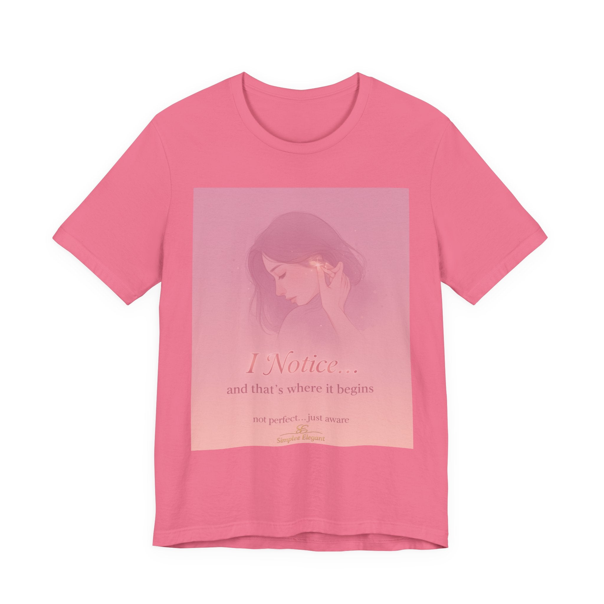 I Notice – Trichotillomania Awareness Tee | BFRB Mindfulness Shirt | Hair Pulling Awareness Top | Trich-Oh-Clock Collection