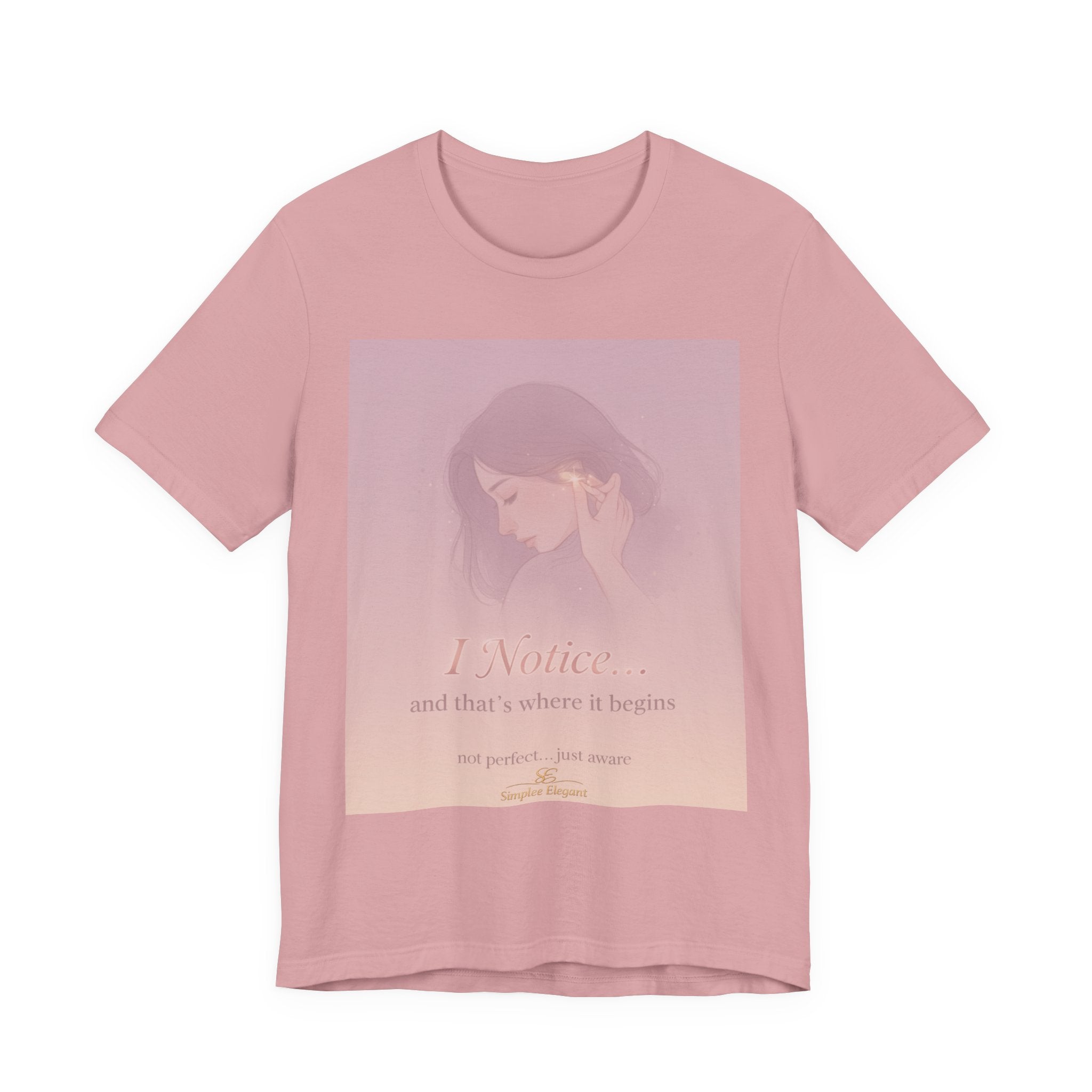 I Notice – Trichotillomania Awareness Tee | BFRB Mindfulness Shirt | Hair Pulling Awareness Top | Trich-Oh-Clock Collection