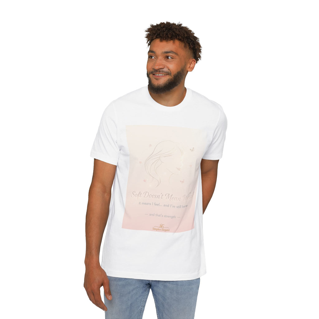 Soft Doesn’t Mean Weak – Trichotillomania Awareness Tee | BFRB Support Shirt | Mental Health Strength Top | Trich-Oh-Clock Collection