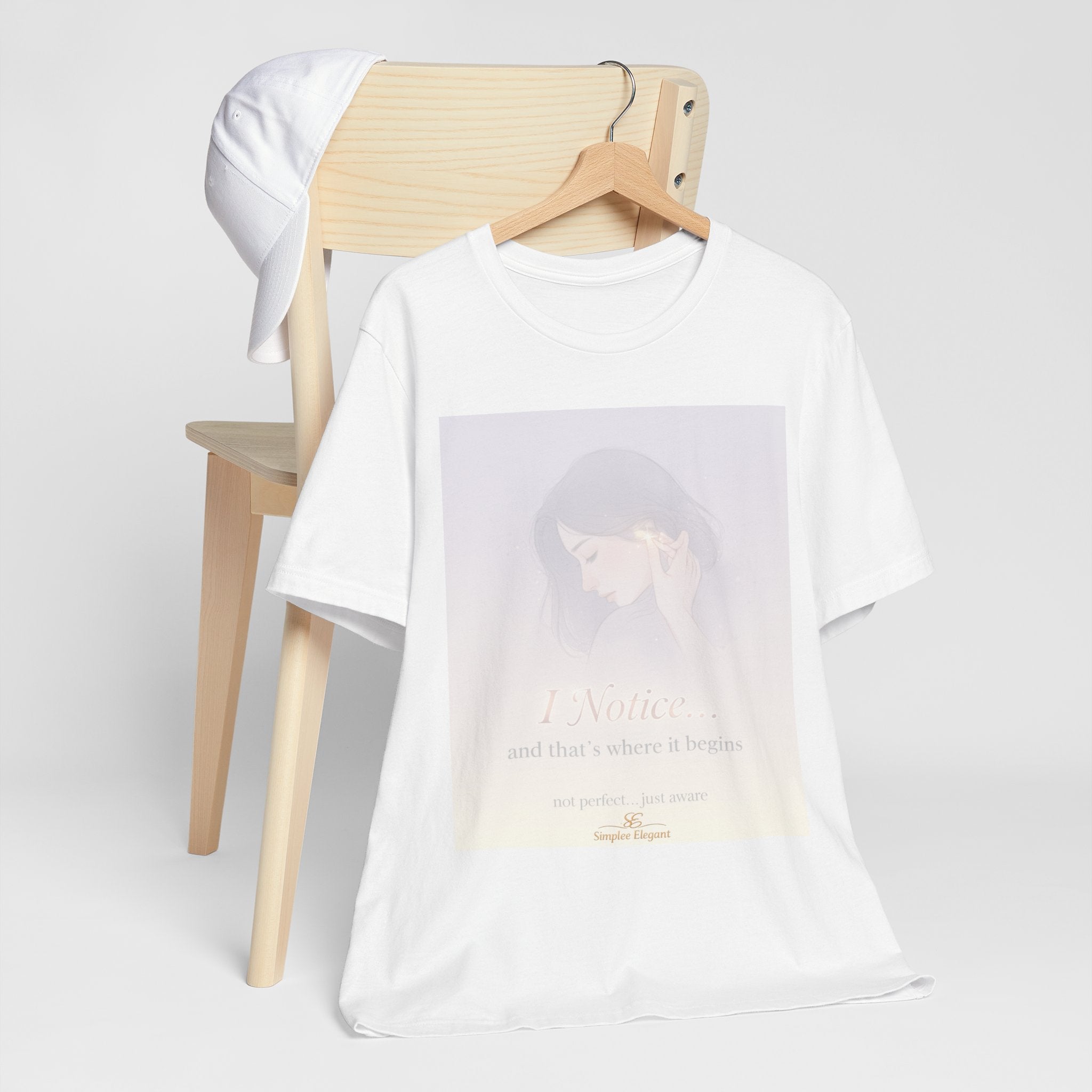 I Notice – Trichotillomania Awareness Tee | BFRB Mindfulness Shirt | Hair Pulling Awareness Top | Trich-Oh-Clock Collection